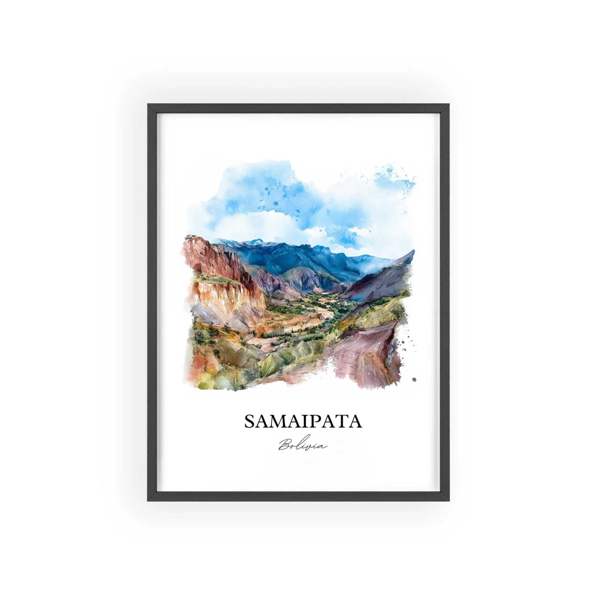 Samaipata, Bolivia – Watercolor Art Print of Amboró National Park - Image 7