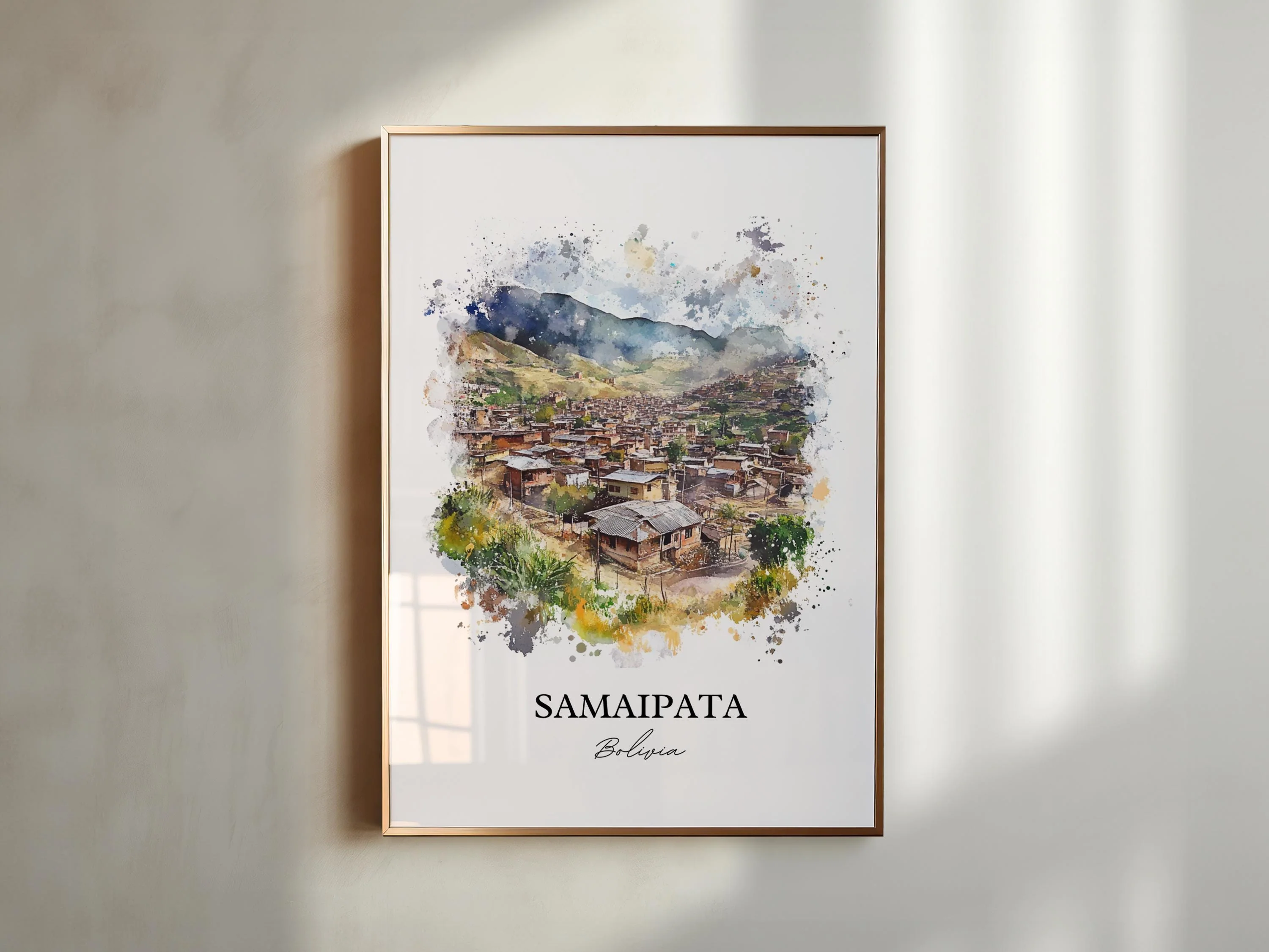 Samaipata, Bolivia – Watercolor Art Print - Image 3