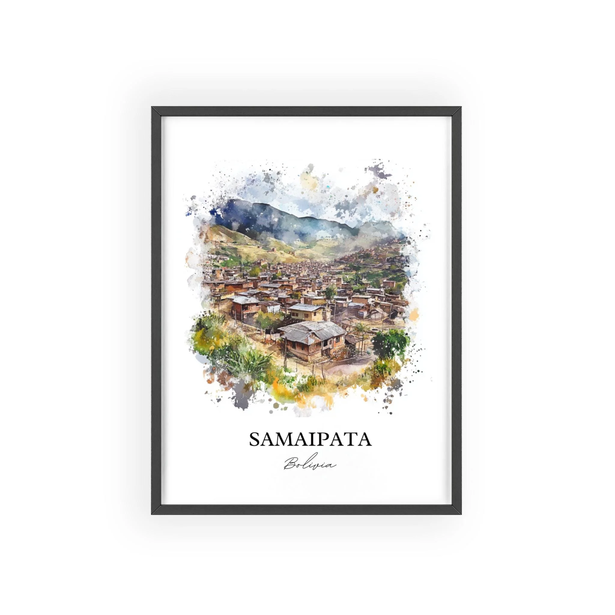 Samaipata, Bolivia – Watercolor Art Print - Image 7