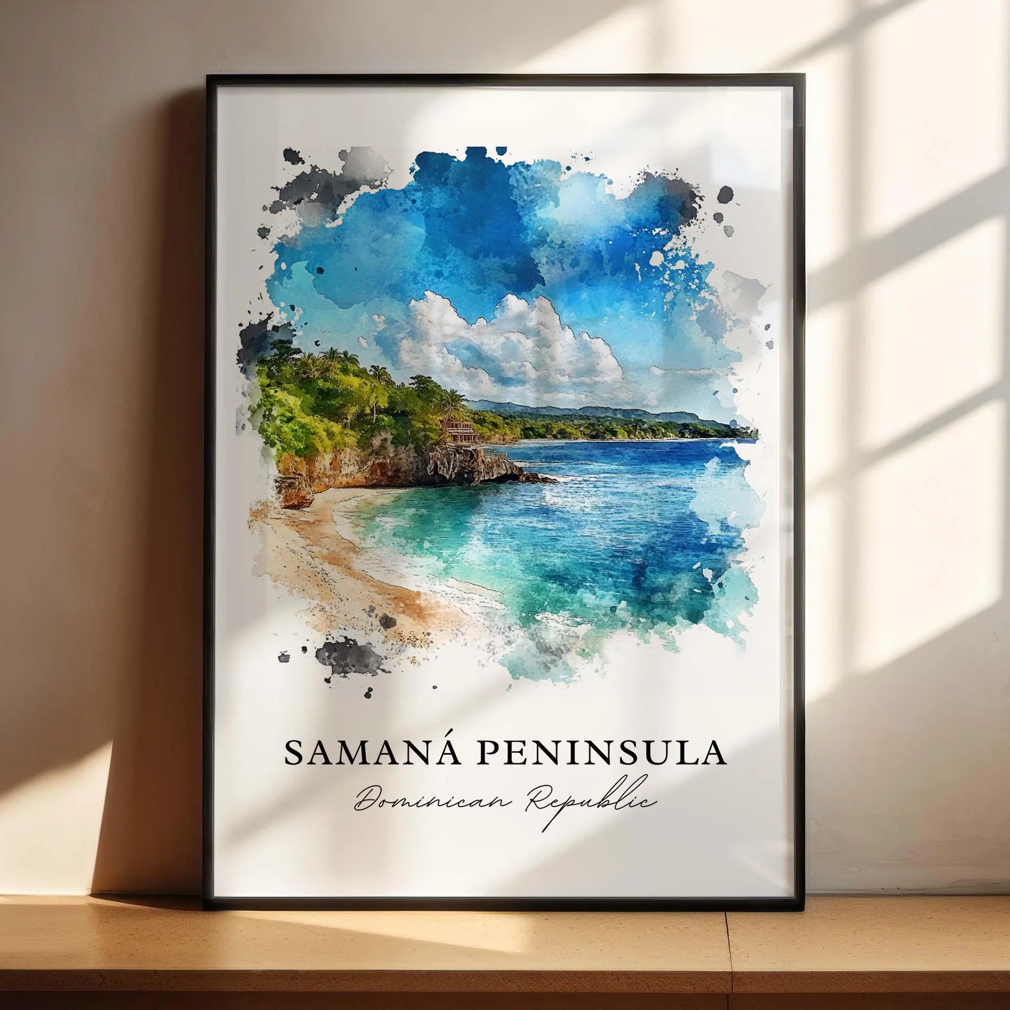 Samana Peninsula, Dominican Republic – Watercolor Art Print