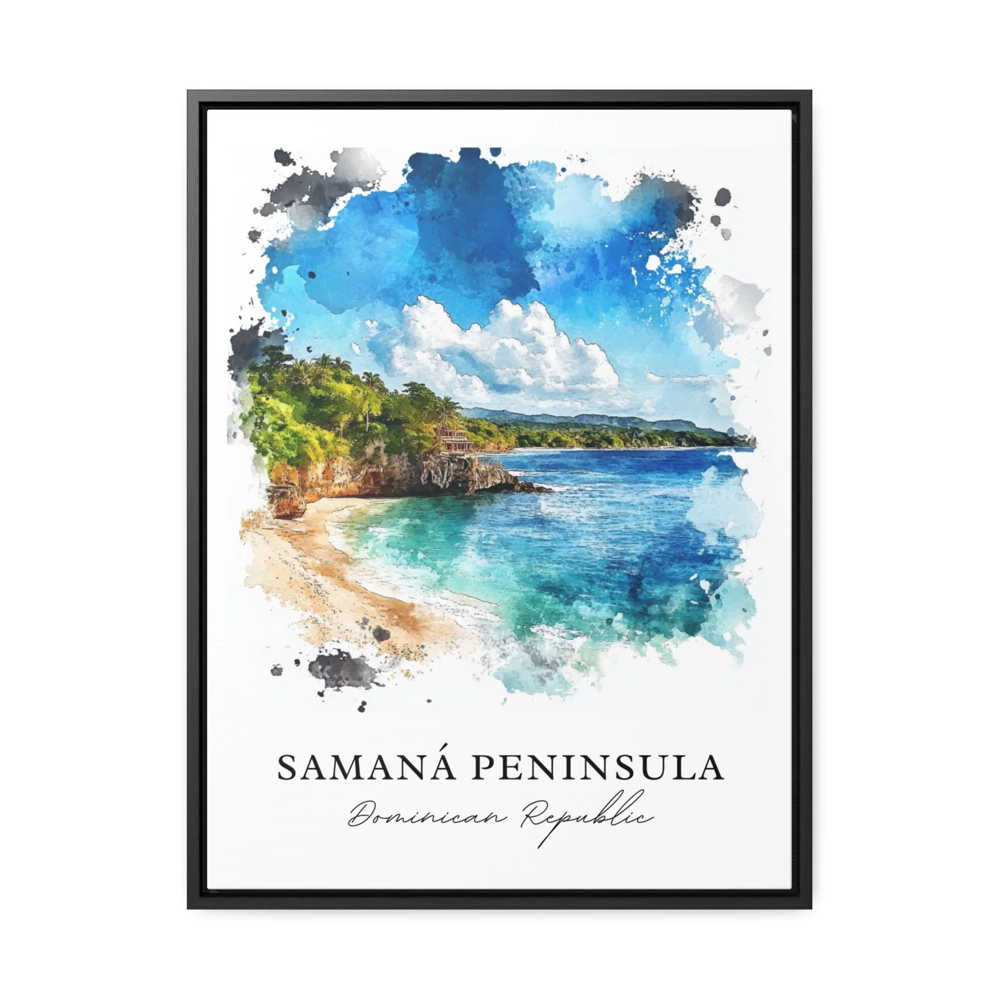 Samana Peninsula, Dominican Republic – Watercolor Art Print - Image 5