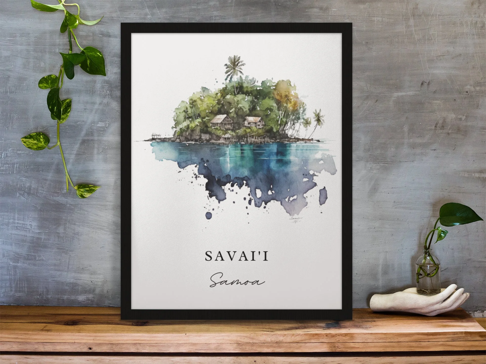 Vavaii, Samoa – Watercolor Art Print