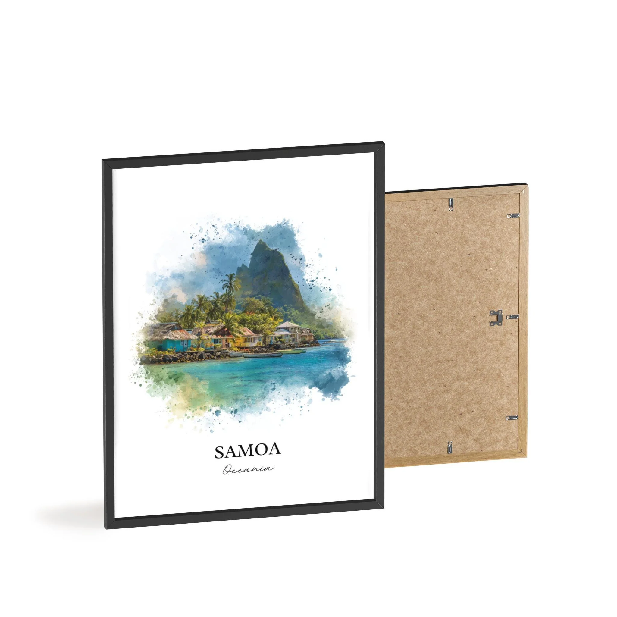 Samoa, American Samoa – Watercolor Art Print - Image 8
