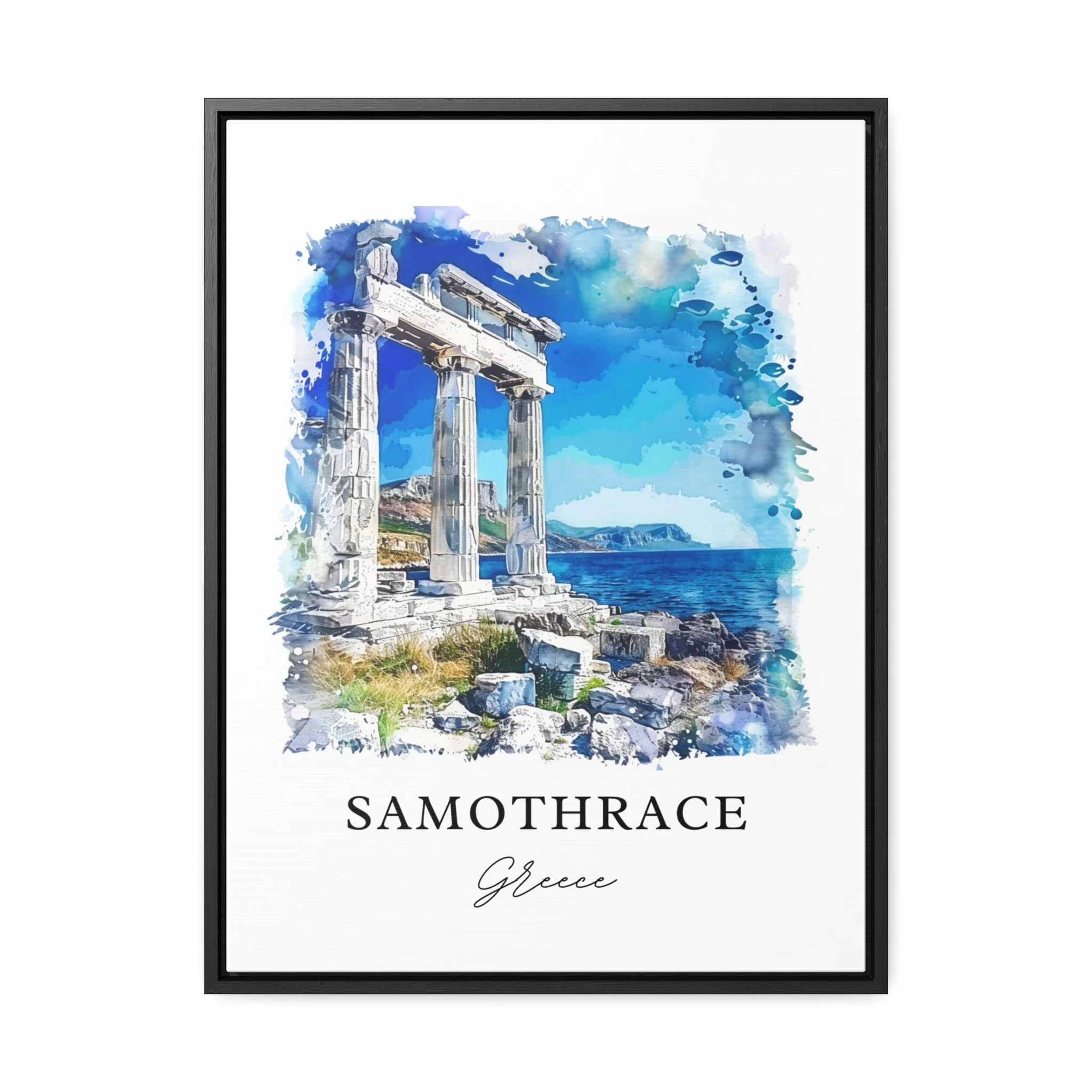 Samothrace, Greece – Watercolor Art Print - Image 5