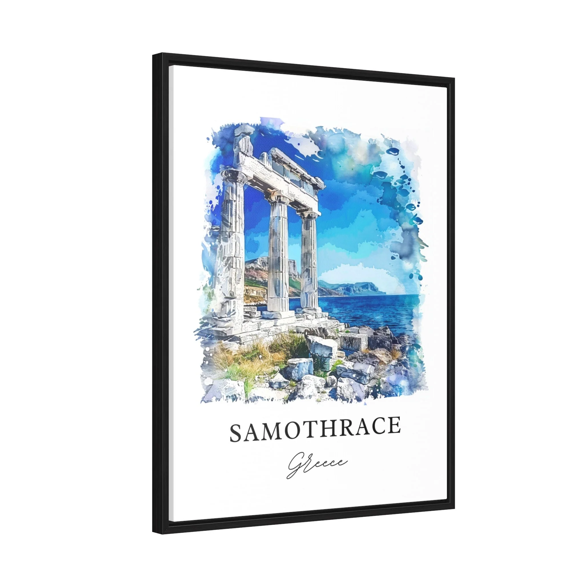 Samothrace, Greece – Watercolor Art Print - Image 6