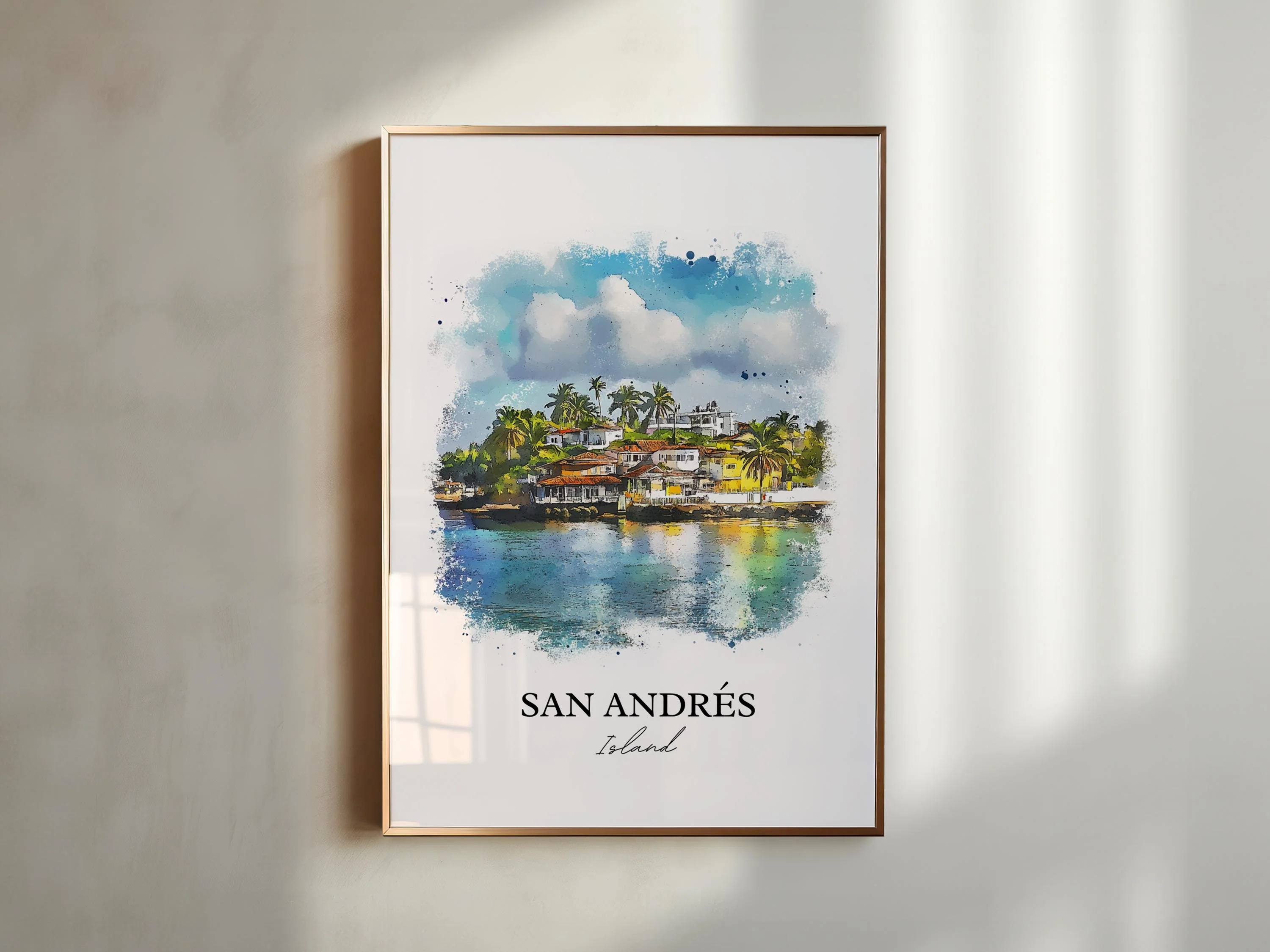 San Andrés Island, Colombia – Watercolor Art Print - Image 4