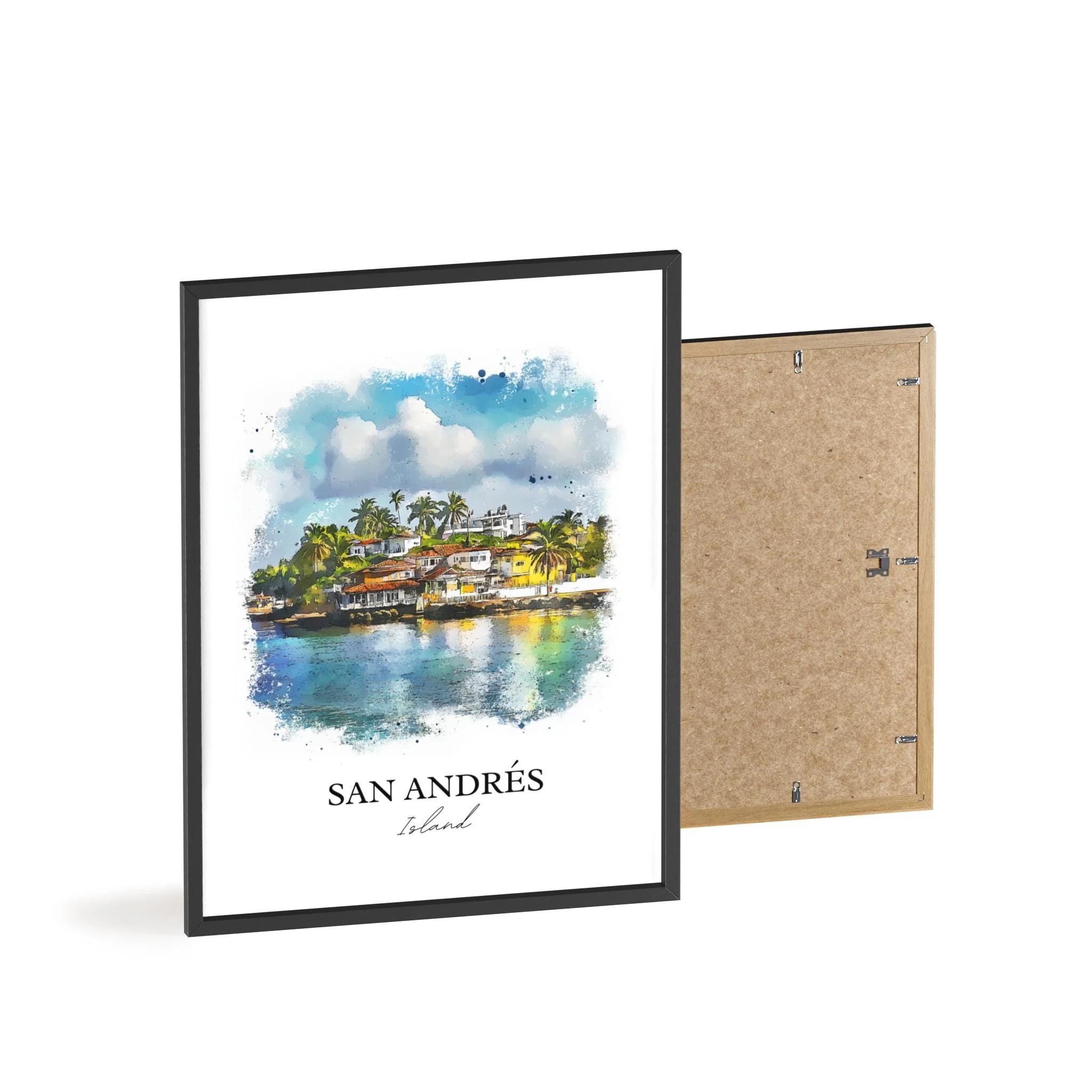 San Andrés Island, Colombia – Watercolor Art Print - Image 8