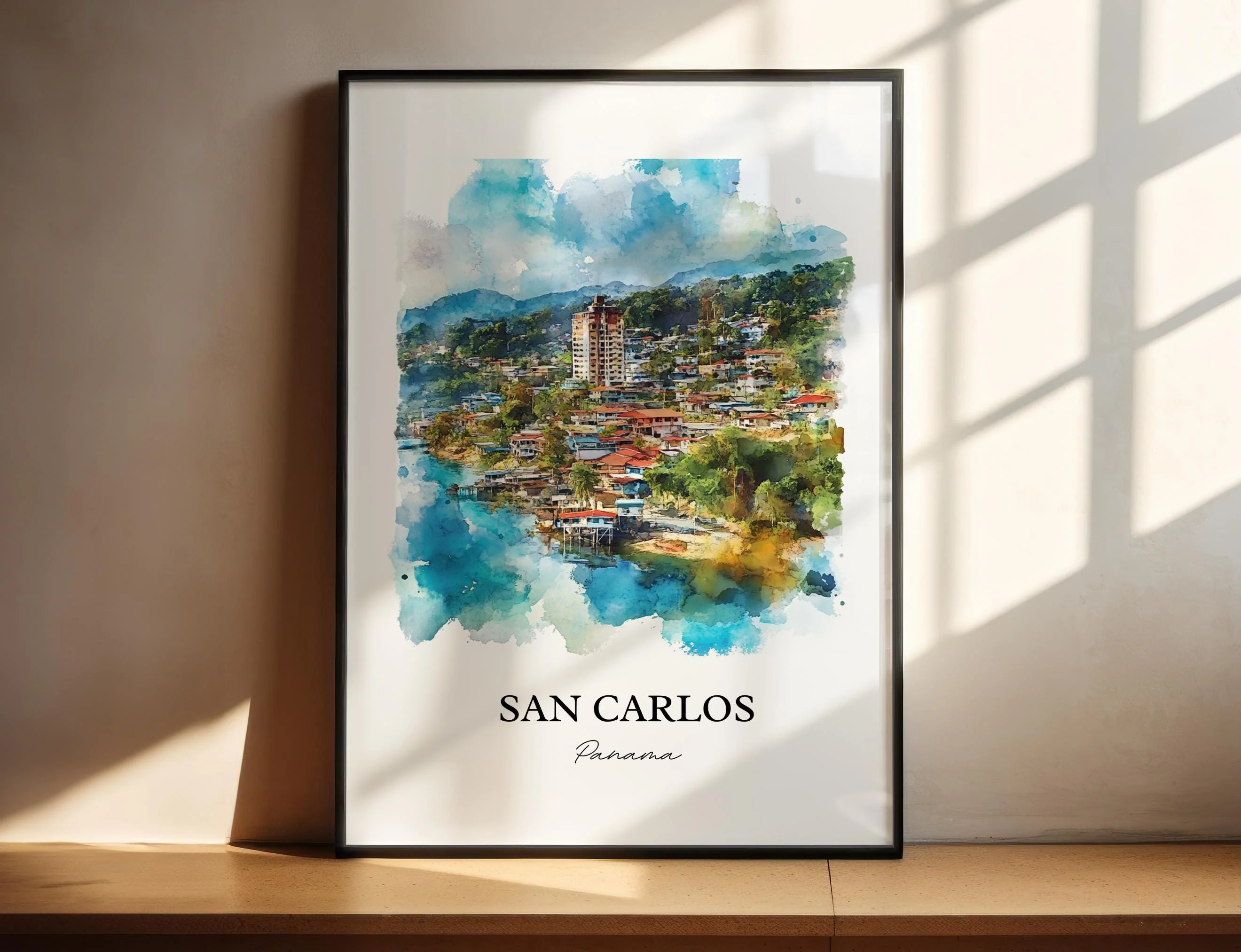 San Carlos, Panama – Watercolor Art Print