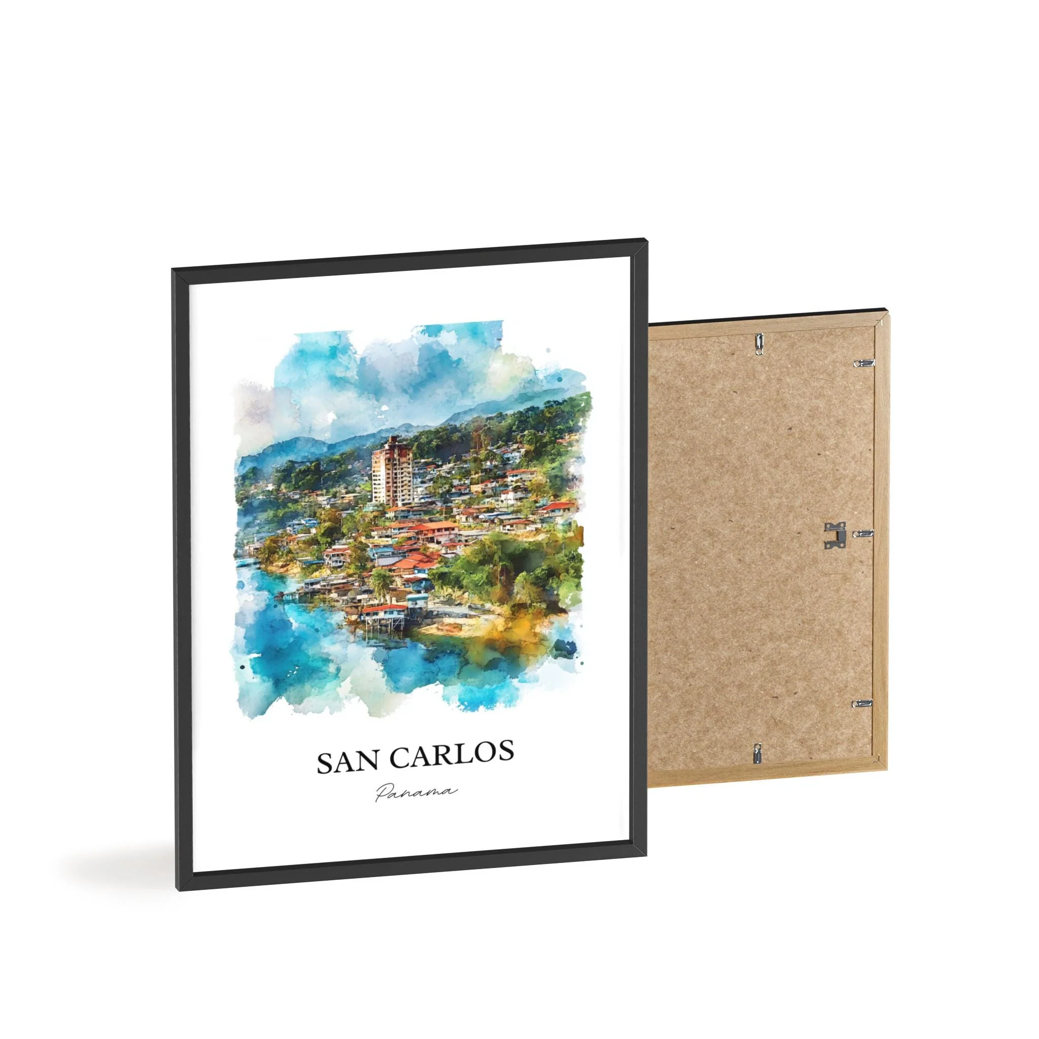 San Carlos, Panama – Watercolor Art Print - Image 8