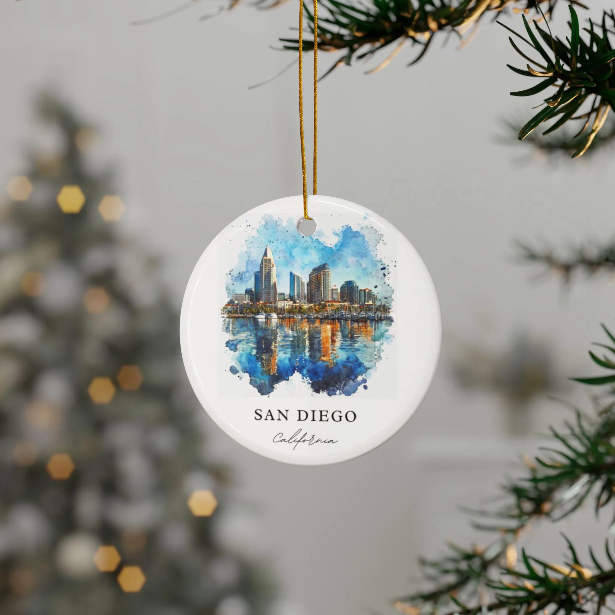 San Diego CA Ornament: Unique San Diego Souvenir, San Diego Decor, and Authentic San Diego California Gift - Image 3
