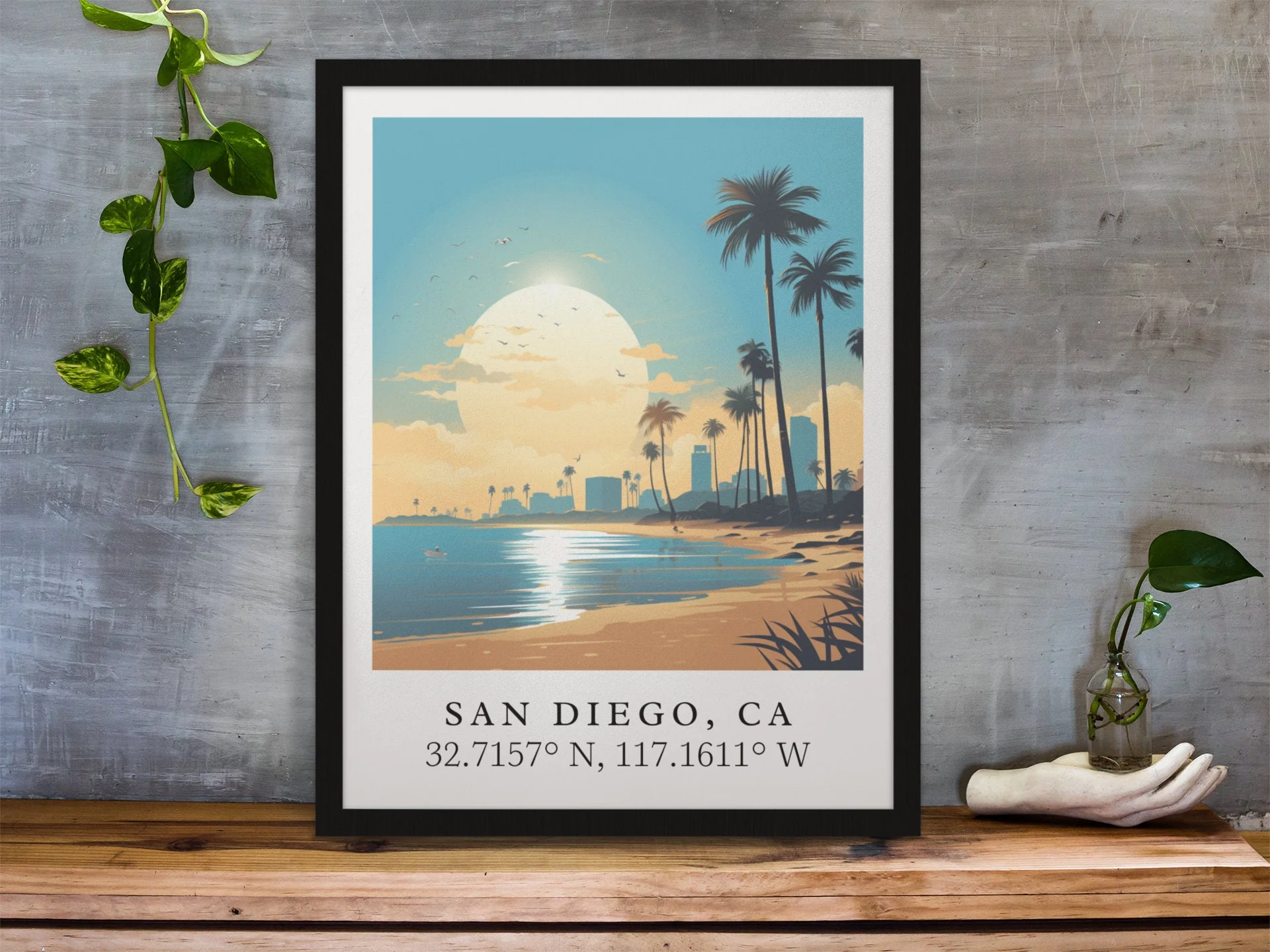 San Diego, California – Watercolor Art Print - Image 5