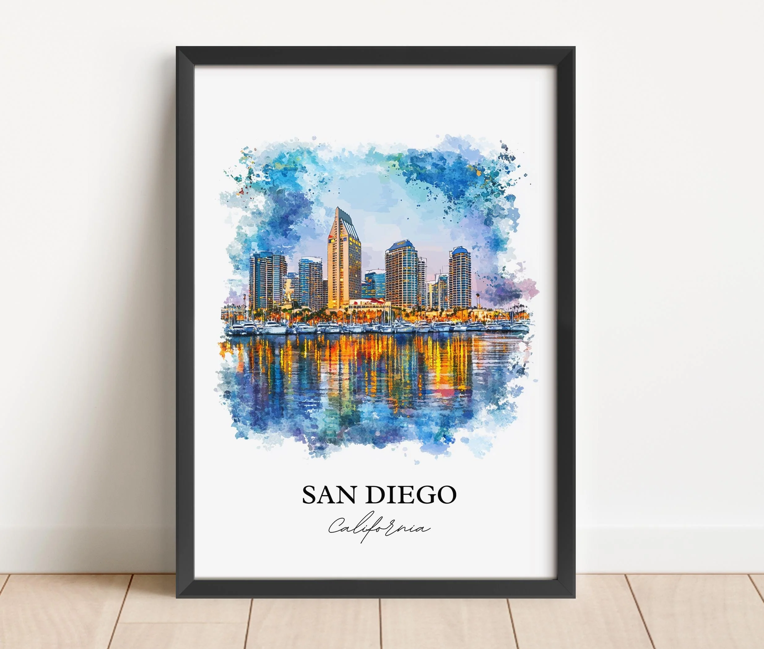 San Diego, USA – Watercolor Art Print - Image 4