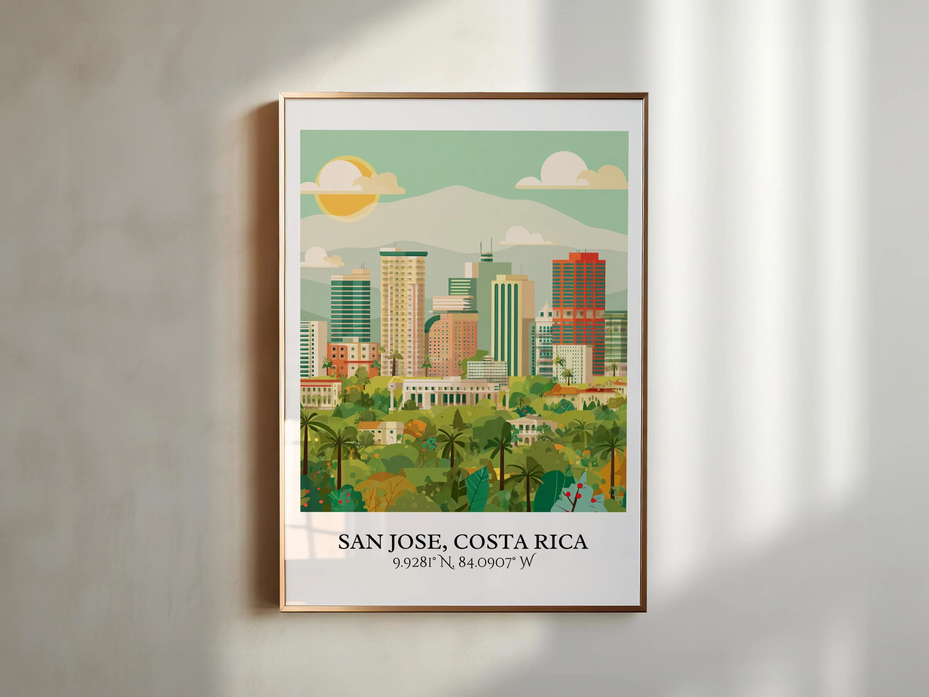 San Jose, Costa Rica – Watercolor Art Print - Image 3