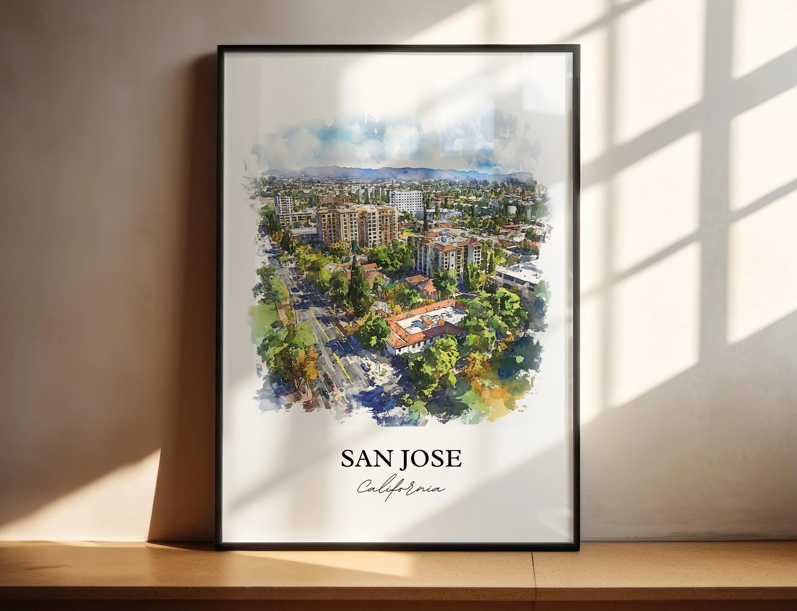 San Jose, USA – Watercolor Art Print