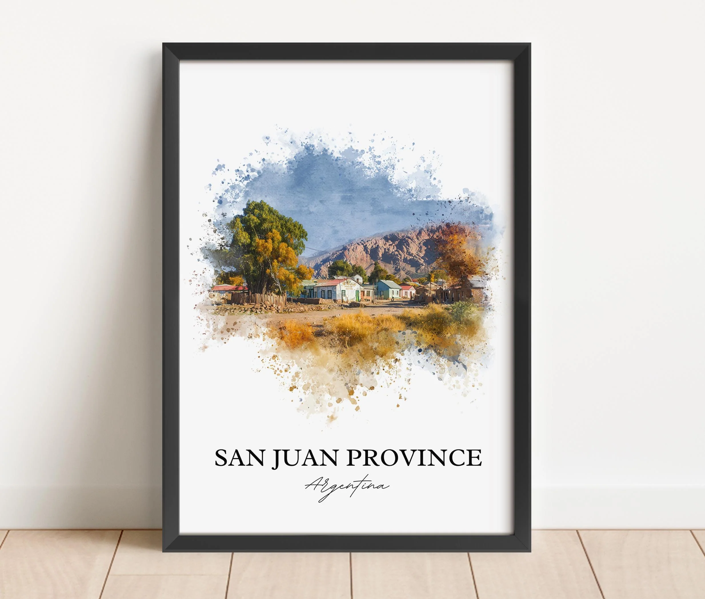 San Juan, Argentina – Watercolor Art Print - Image 6