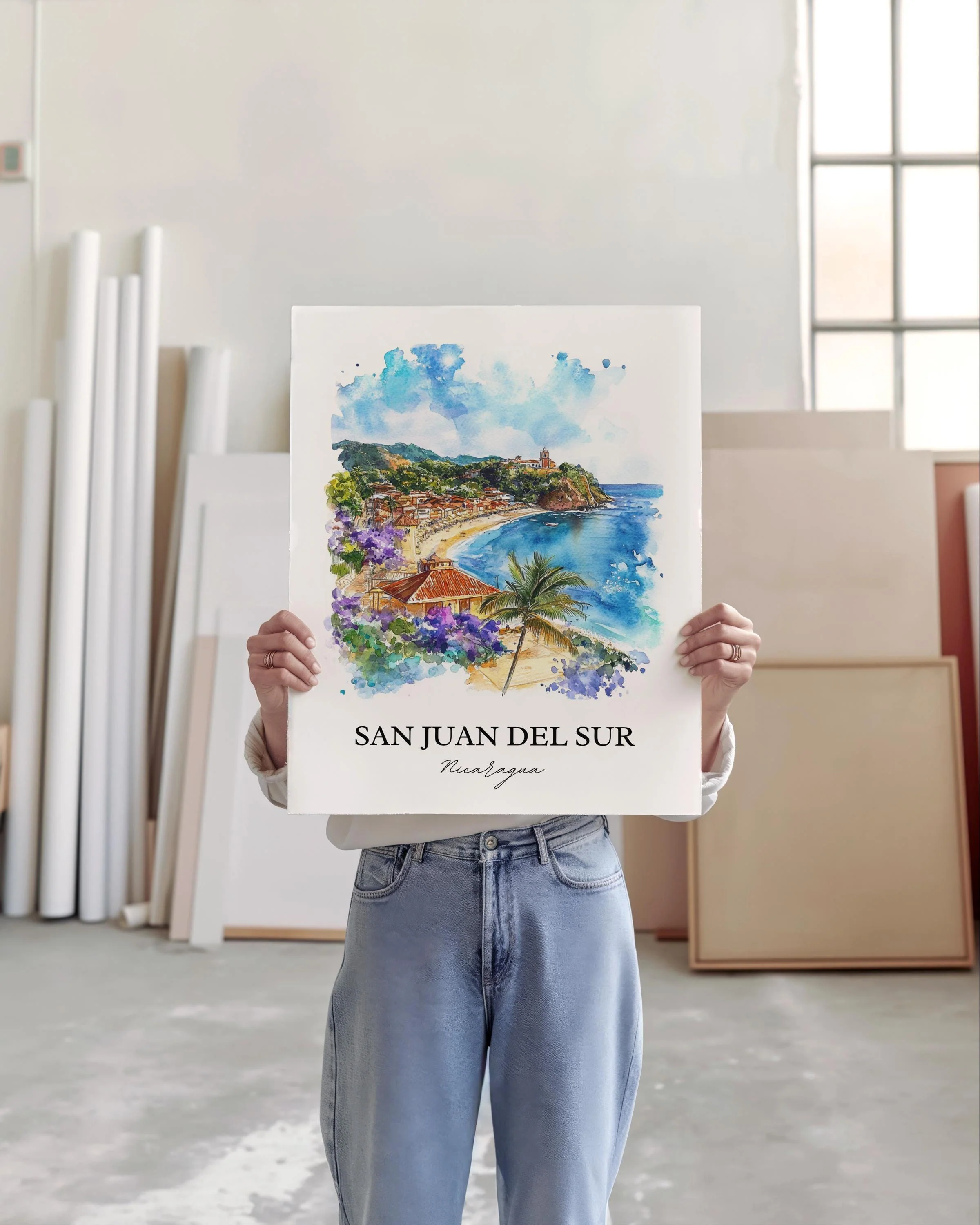 San Juan del Sur, Nicaragua – Watercolor Art Print - Image 5