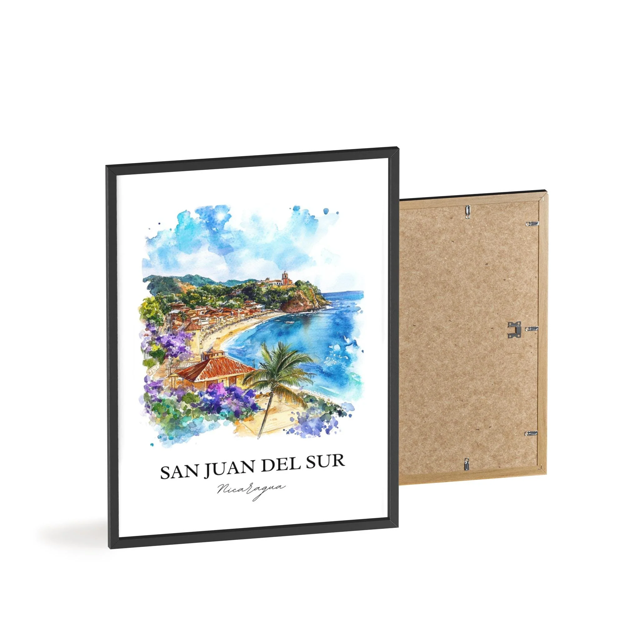 San Juan del Sur, Nicaragua – Watercolor Art Print - Image 8