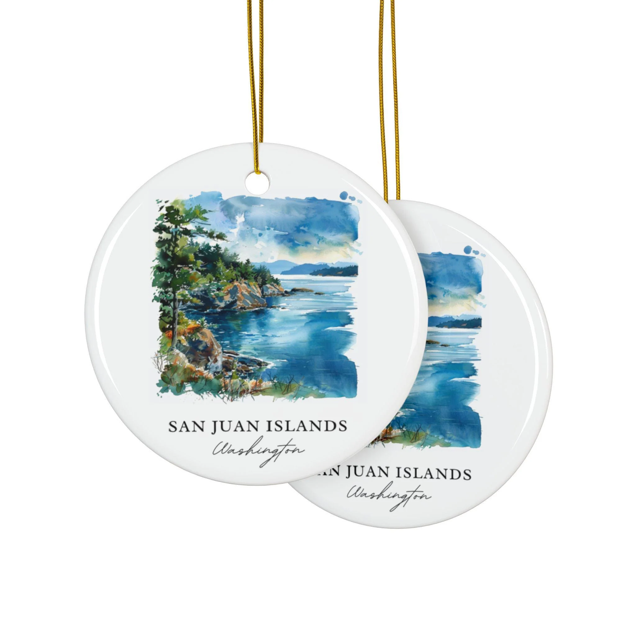 San Juan Islands Ornament: Unique San Juan Islands Souvenir, Washington State Xmas Decor, and Authentic San Juan Islands Gift - Image 2