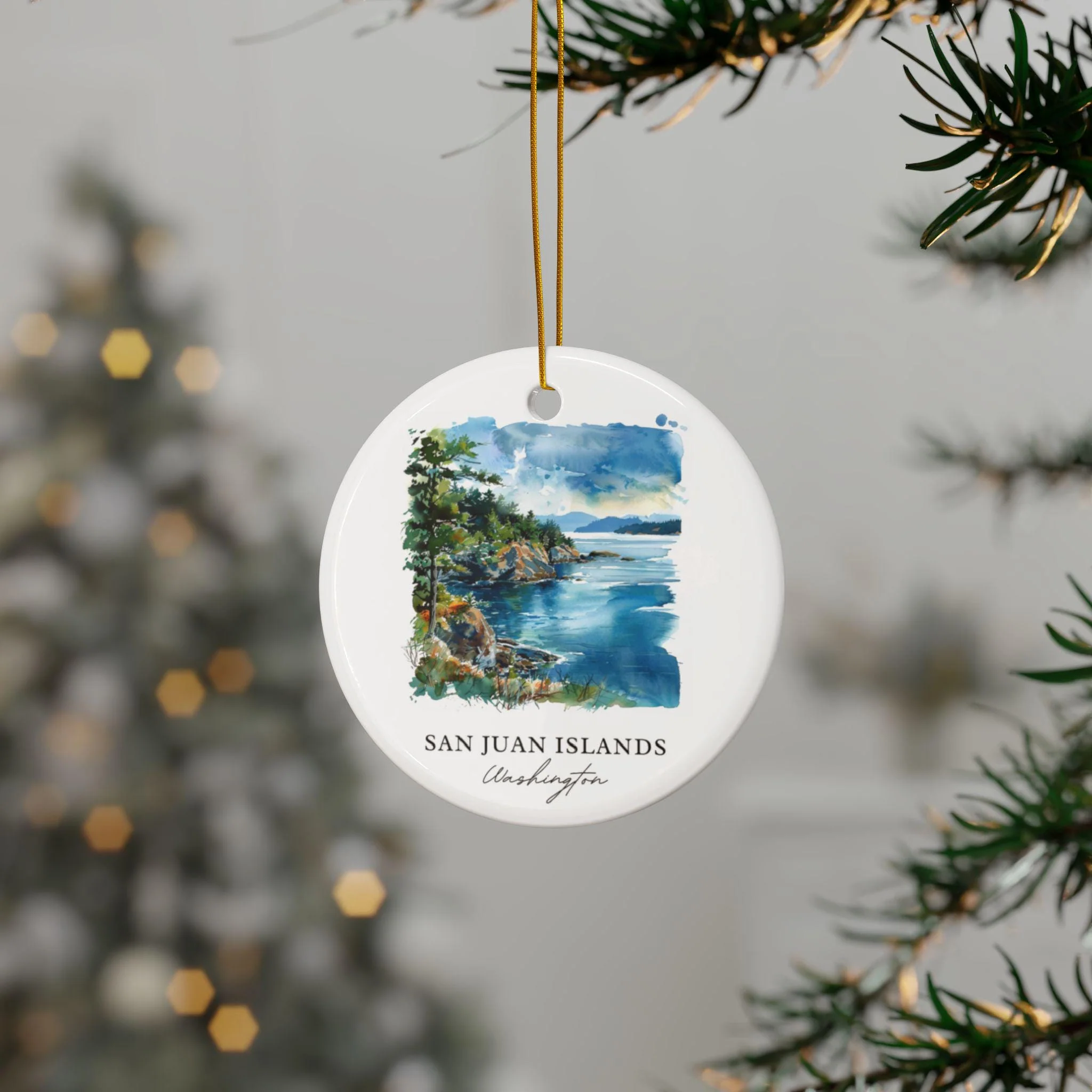 San Juan Islands Ornament: Unique San Juan Islands Souvenir, Washington State Xmas Decor, and Authentic San Juan Islands Gift - Image 3