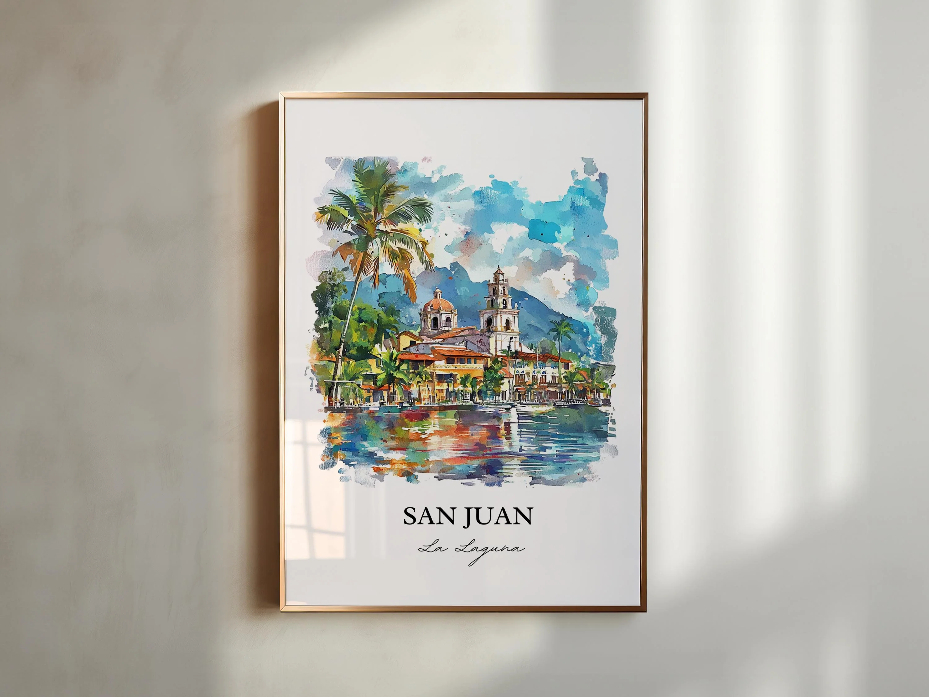 San Juan La Laguna, Guatemala – Watercolor Art Print - Image 4