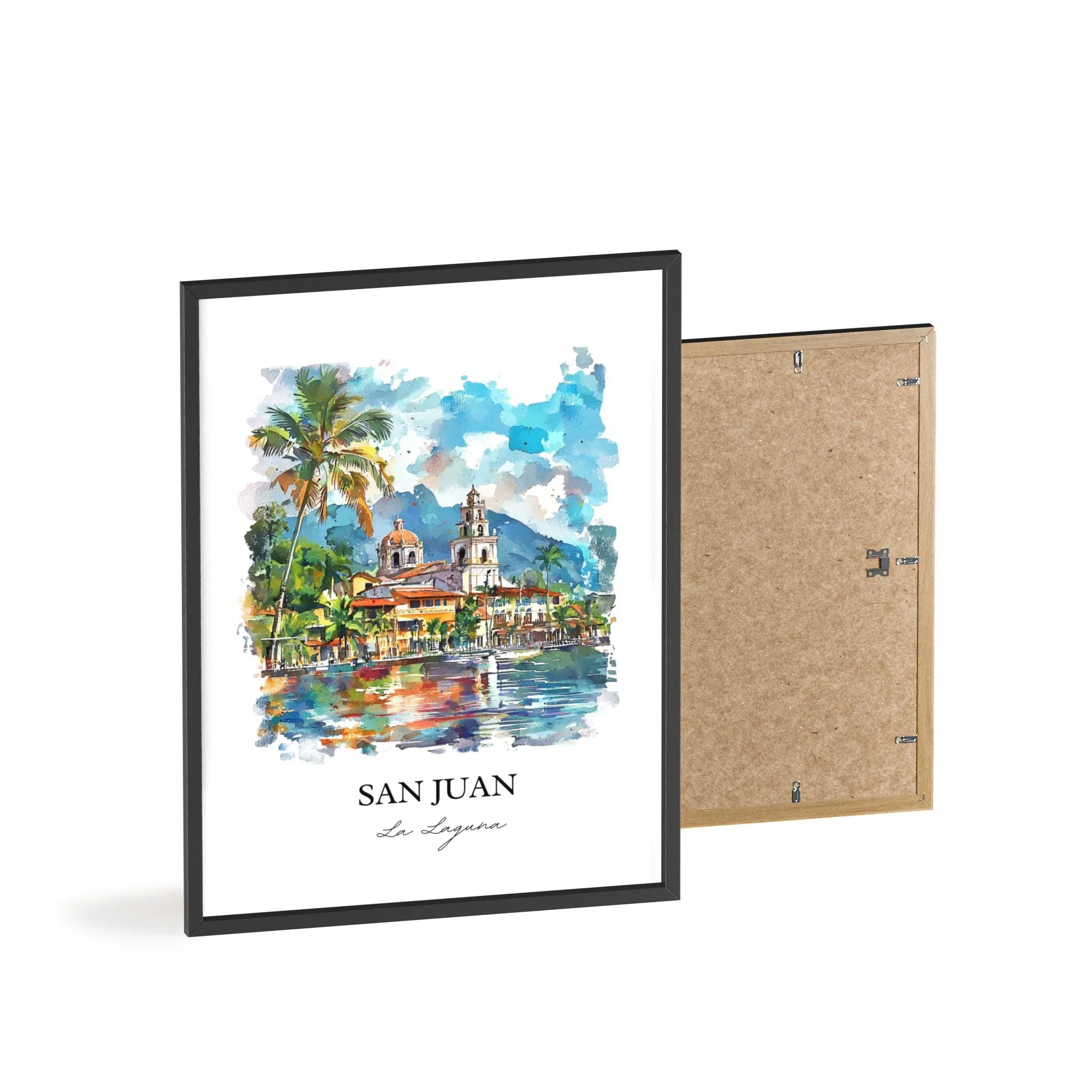 San Juan La Laguna, Guatemala – Watercolor Art Print - Image 8