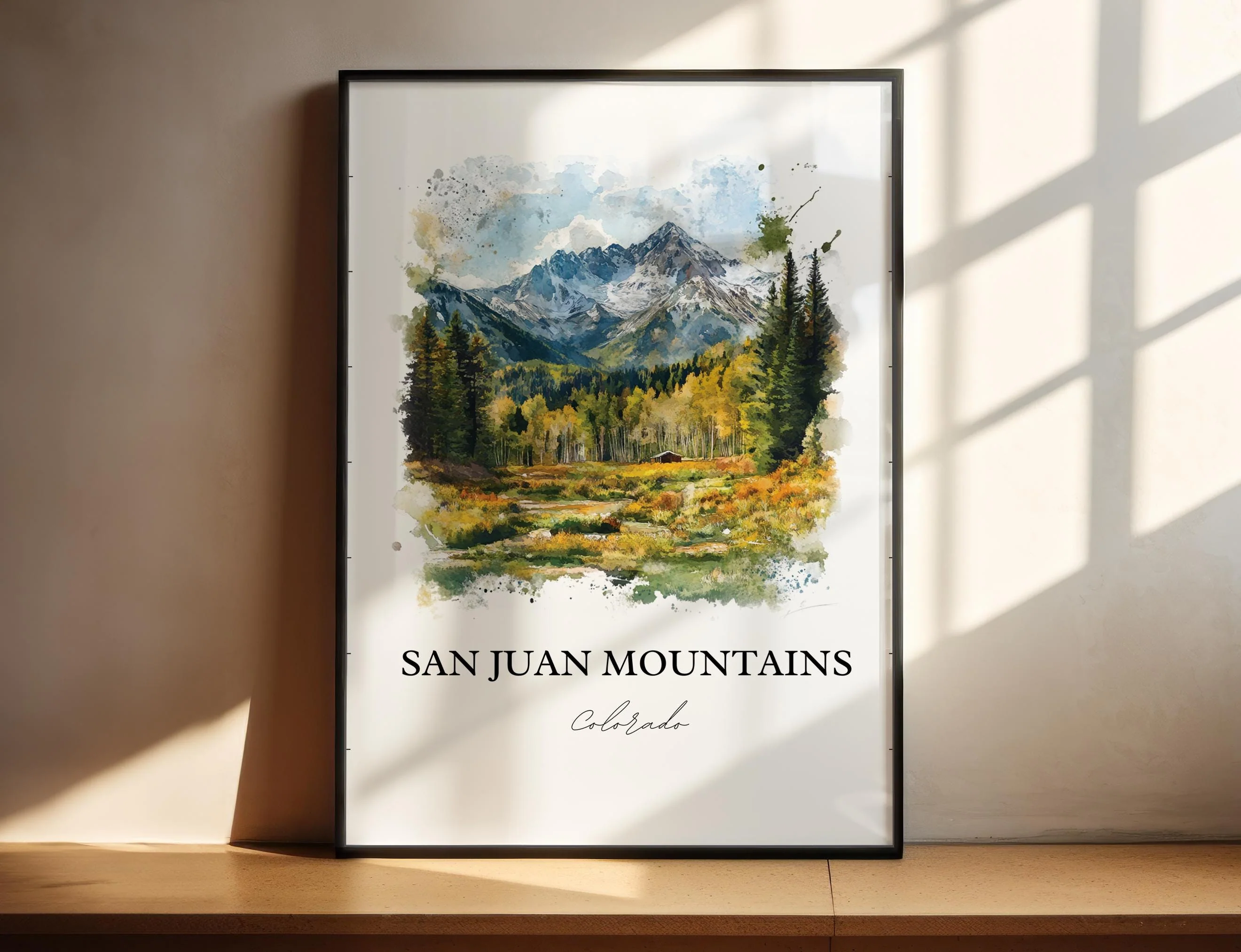 San Juan Mountains, Colorado, USA – Watercolor Art Print - Image 5