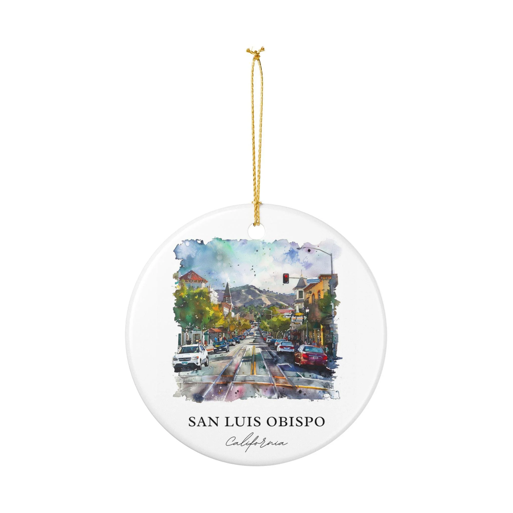 San Luis Obispo Ornament: Unique San Luis Obispo Souvenir, California Xmas Decor, and Authentic San Luis Obispo Gift - Image 2