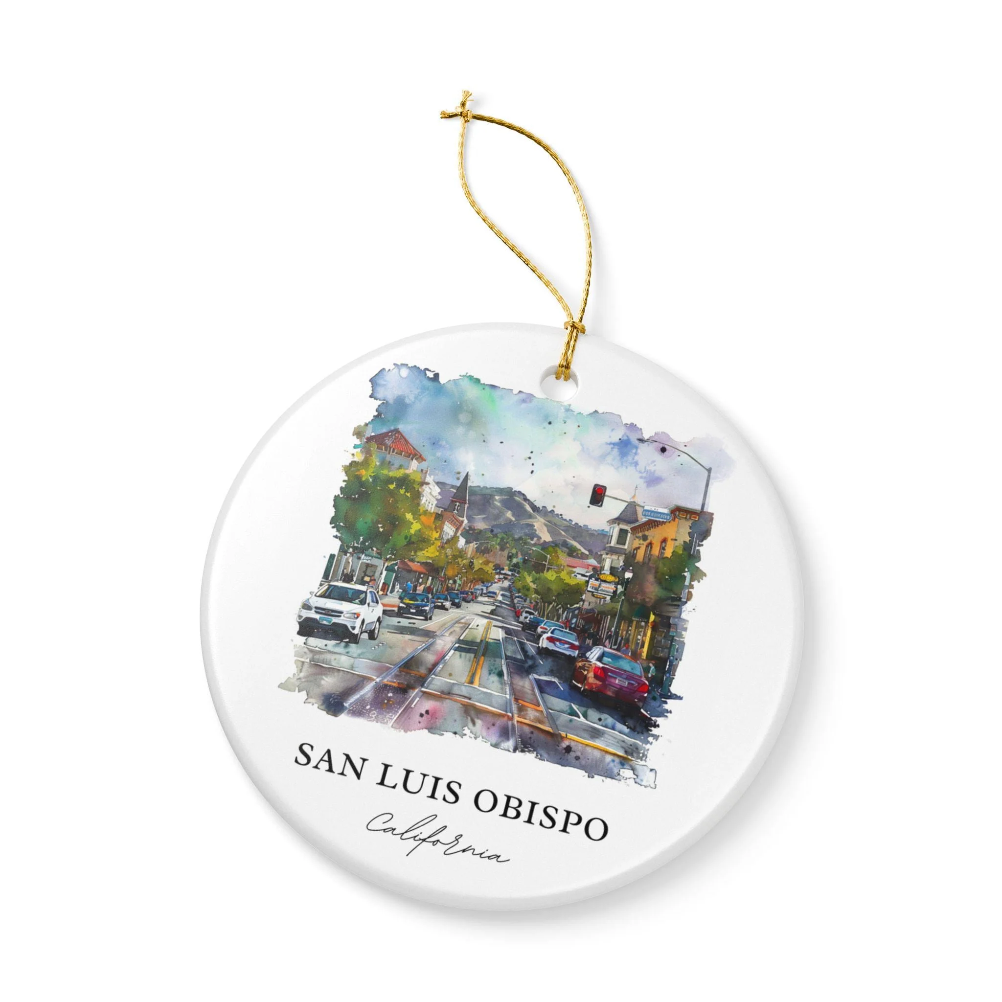San Luis Obispo Ornament: Unique San Luis Obispo Souvenir, California Xmas Decor, and Authentic San Luis Obispo Gift - Image 3