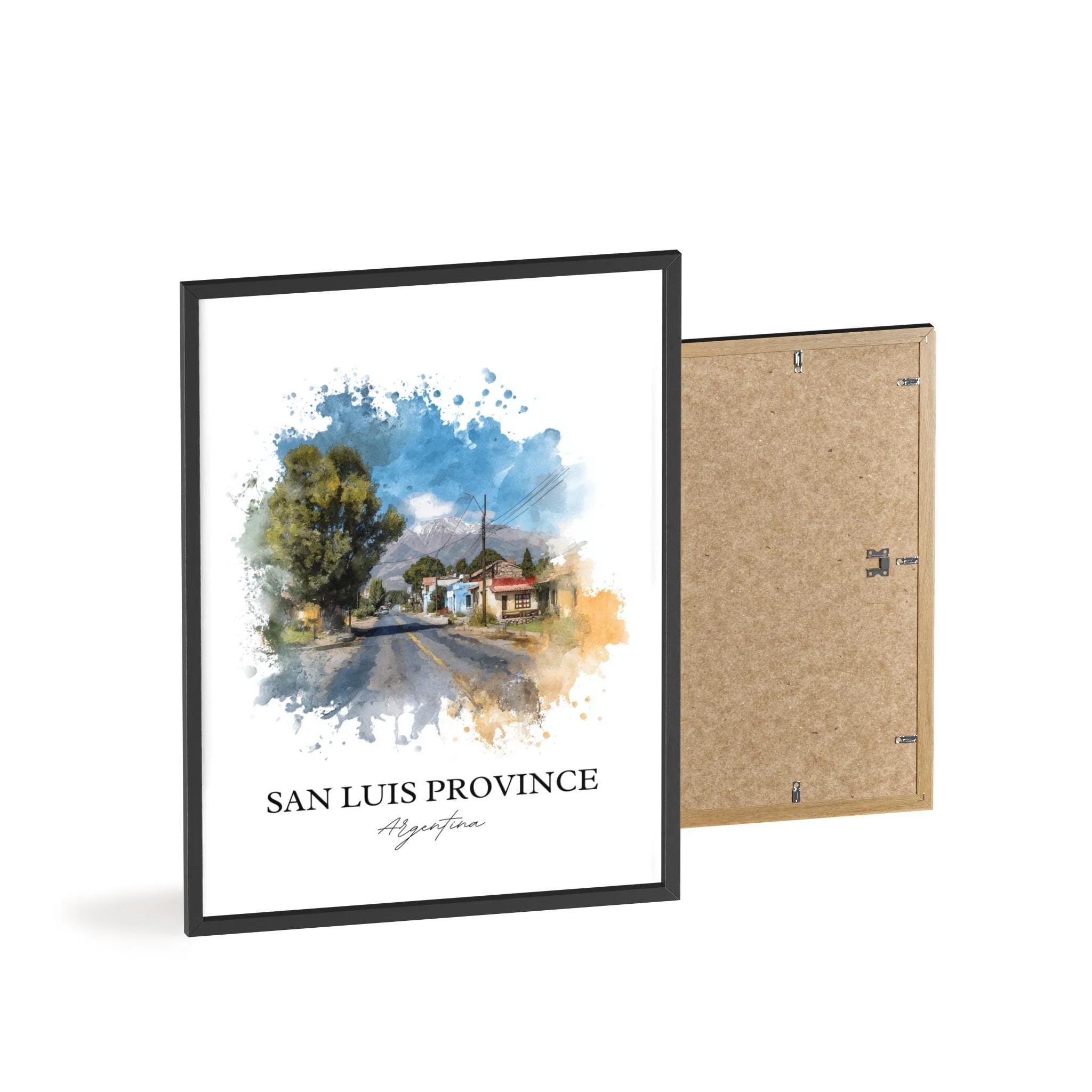 San Luis Province, Argentina – Watercolor Art Print - Image 8