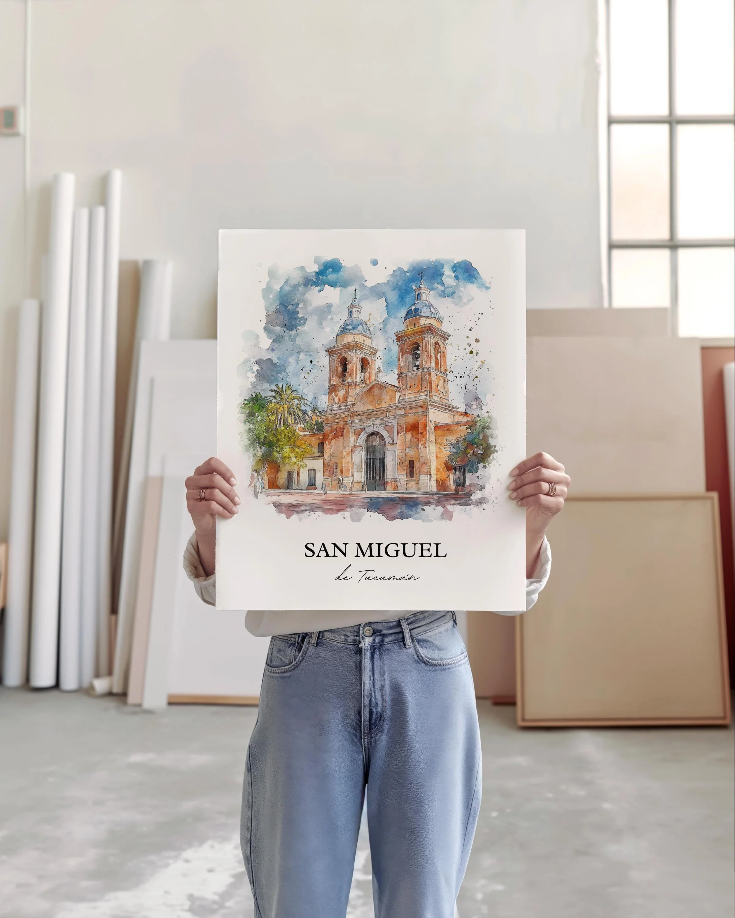 San Miguel de Tucumán, Argentina – Watercolor Art Print - Image 3
