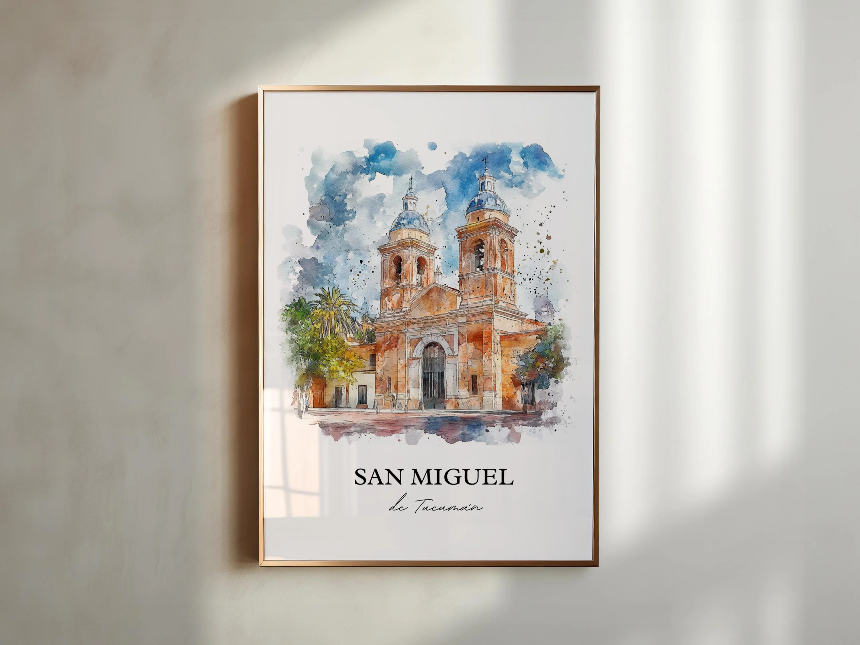 San Miguel de Tucumán, Argentina – Watercolor Art Print - Image 4