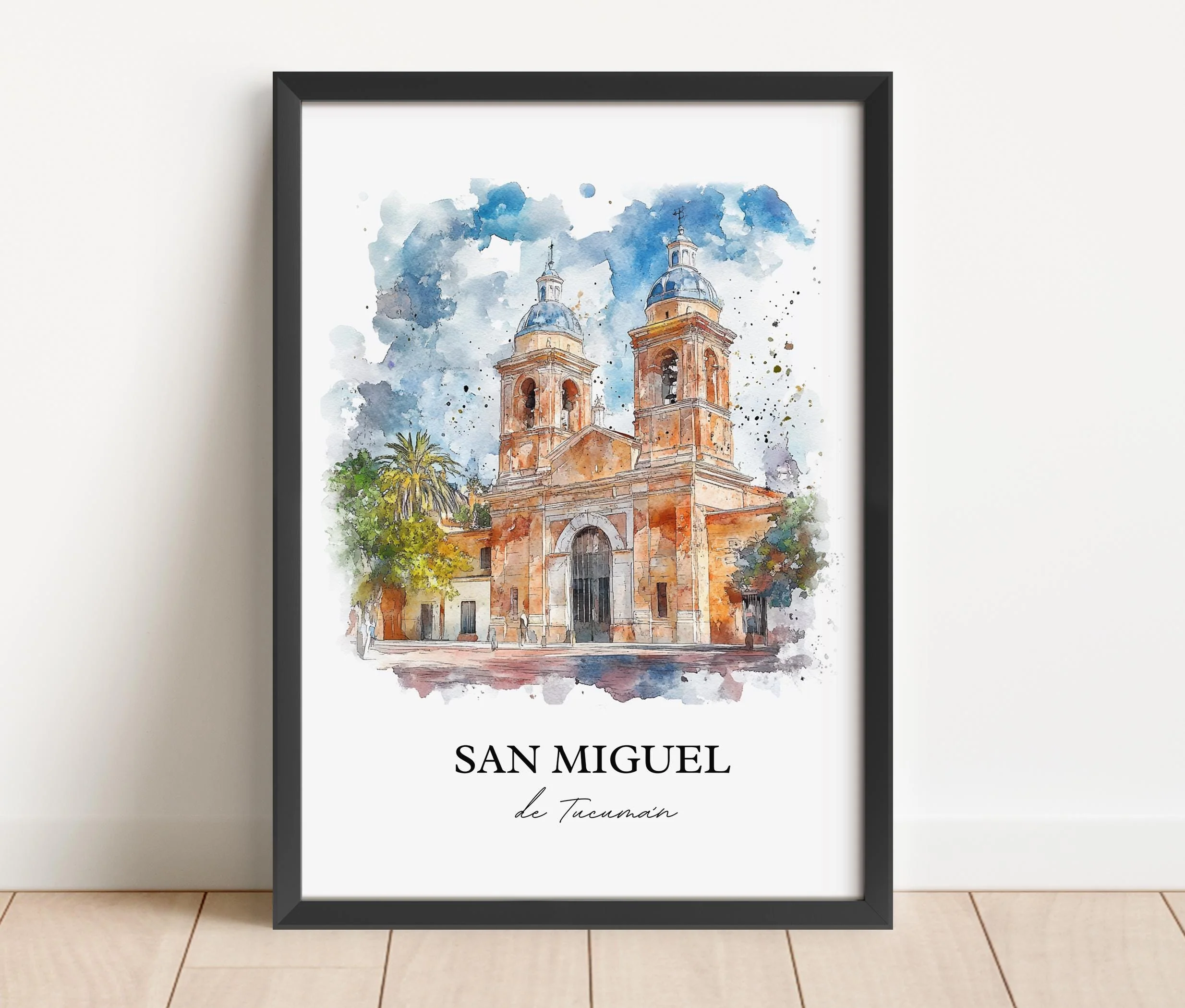 San Miguel de Tucumán, Argentina – Watercolor Art Print - Image 5