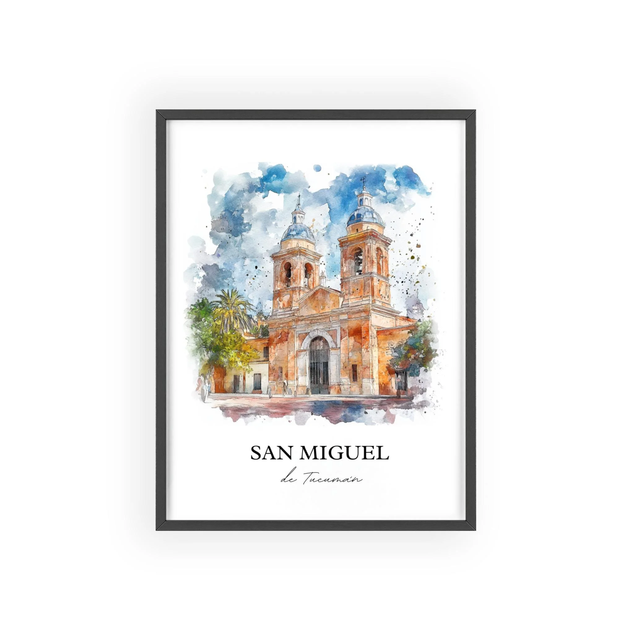 San Miguel de Tucumán, Argentina – Watercolor Art Print - Image 7