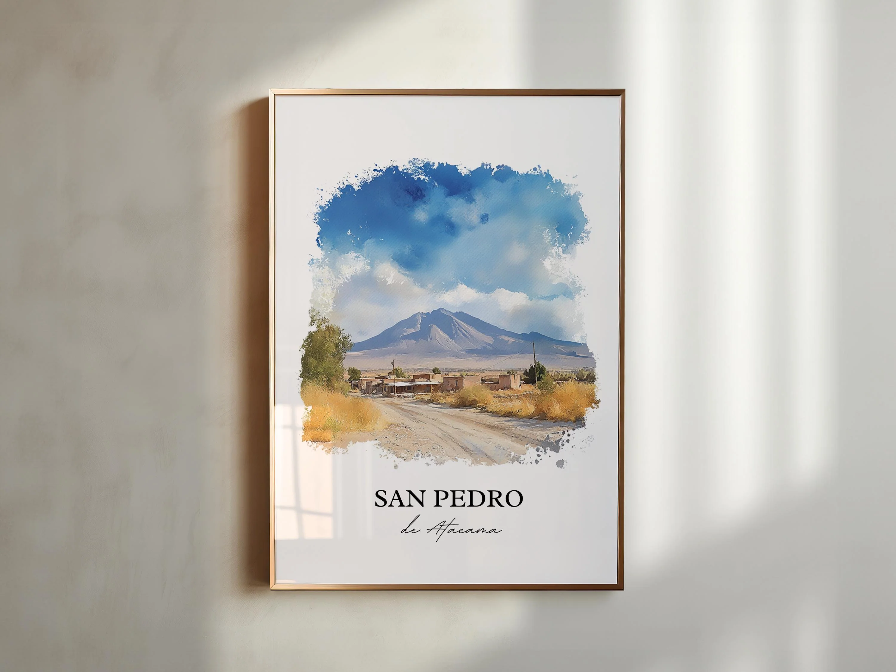 San Pedro de Atacama, Chile – Watercolor Art Print - Image 3
