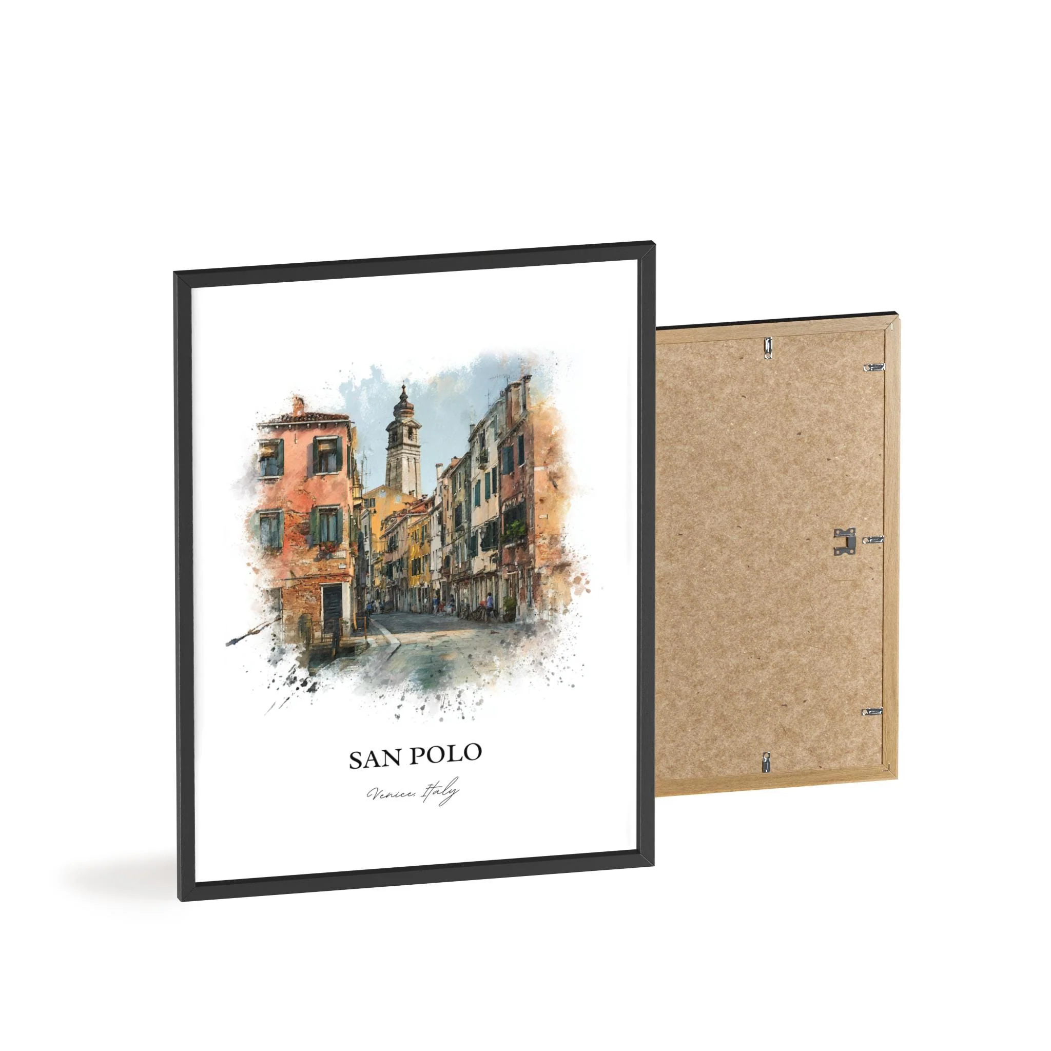 San Polo, Italy – Watercolor Art Print - Image 2