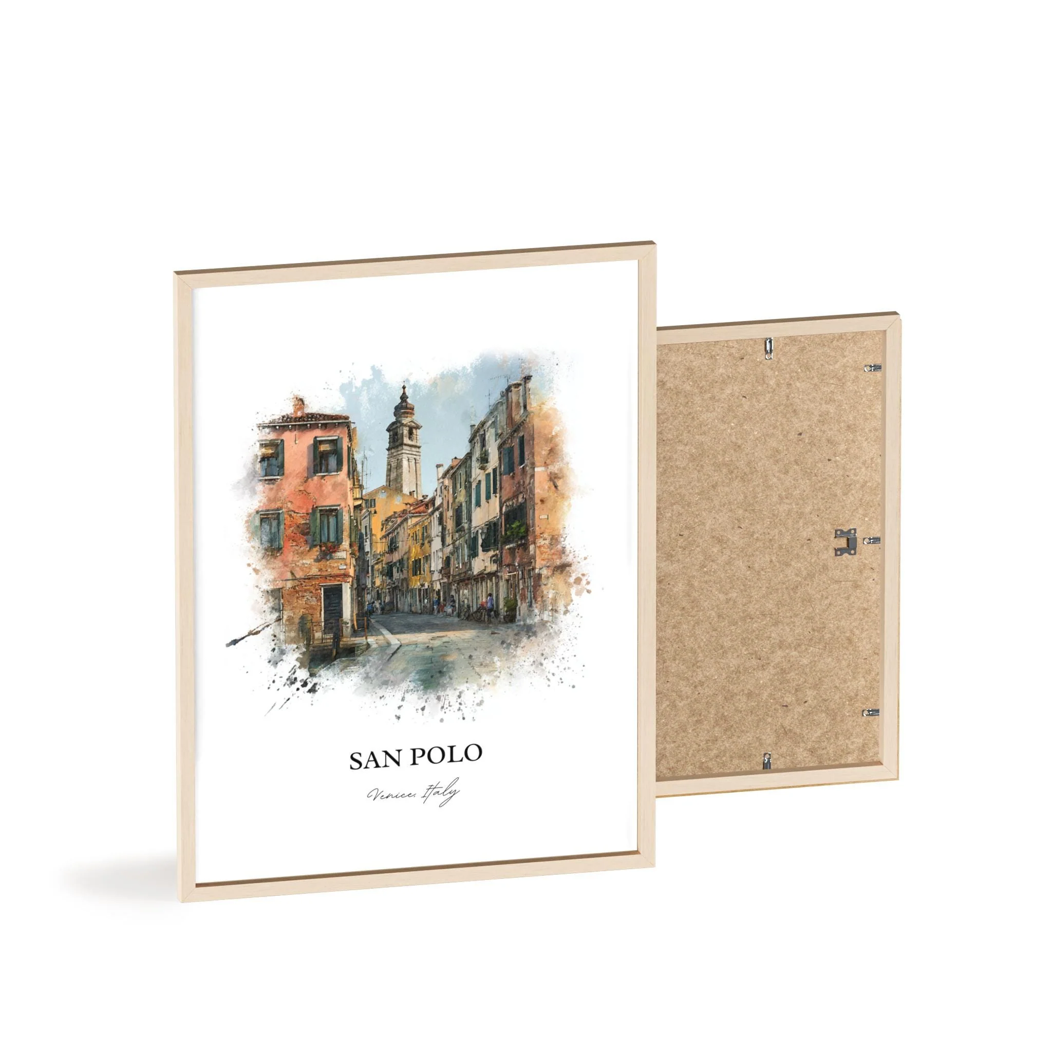 San Polo, Italy – Watercolor Art Print - Image 4