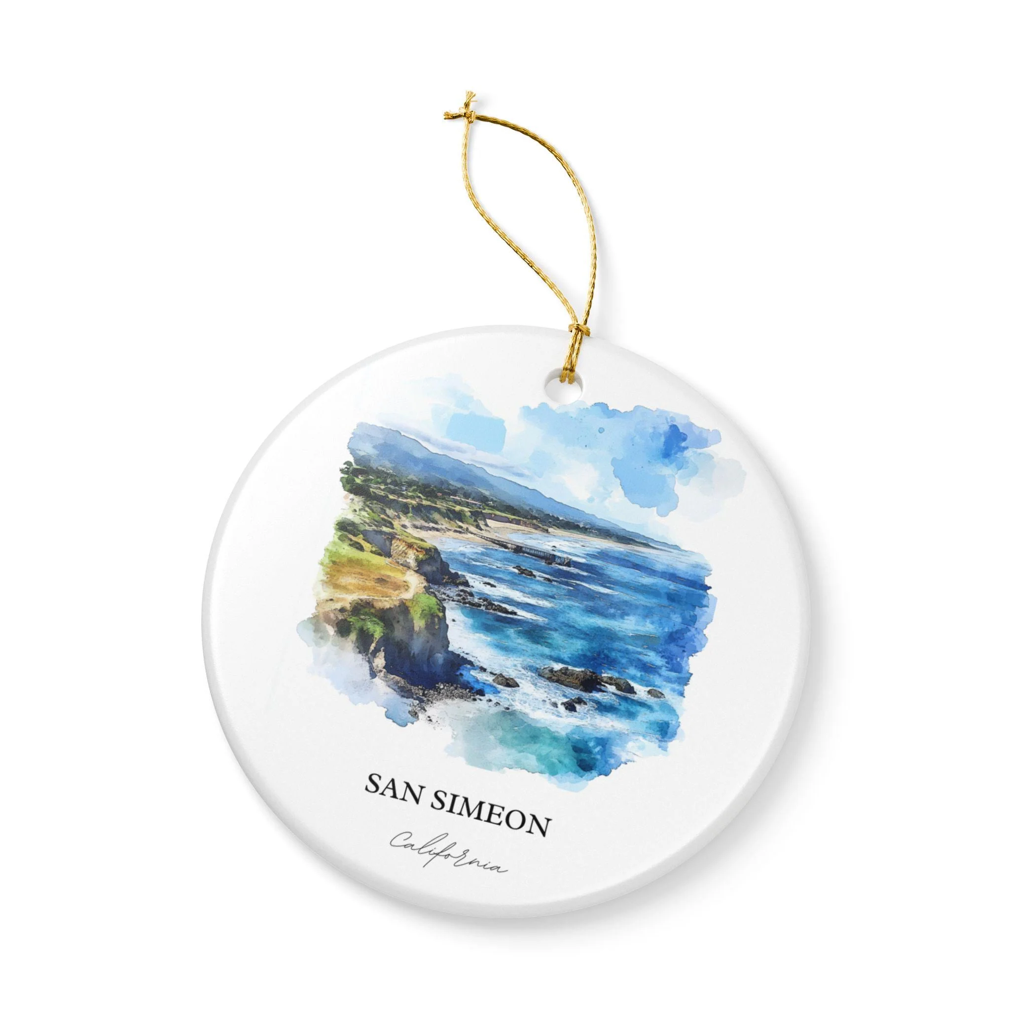 San Simeon California Ornament: Unique San Simeon CA Souvenir, California Xmas Decor, and Authentic San Simeon CA Gift - Image 3