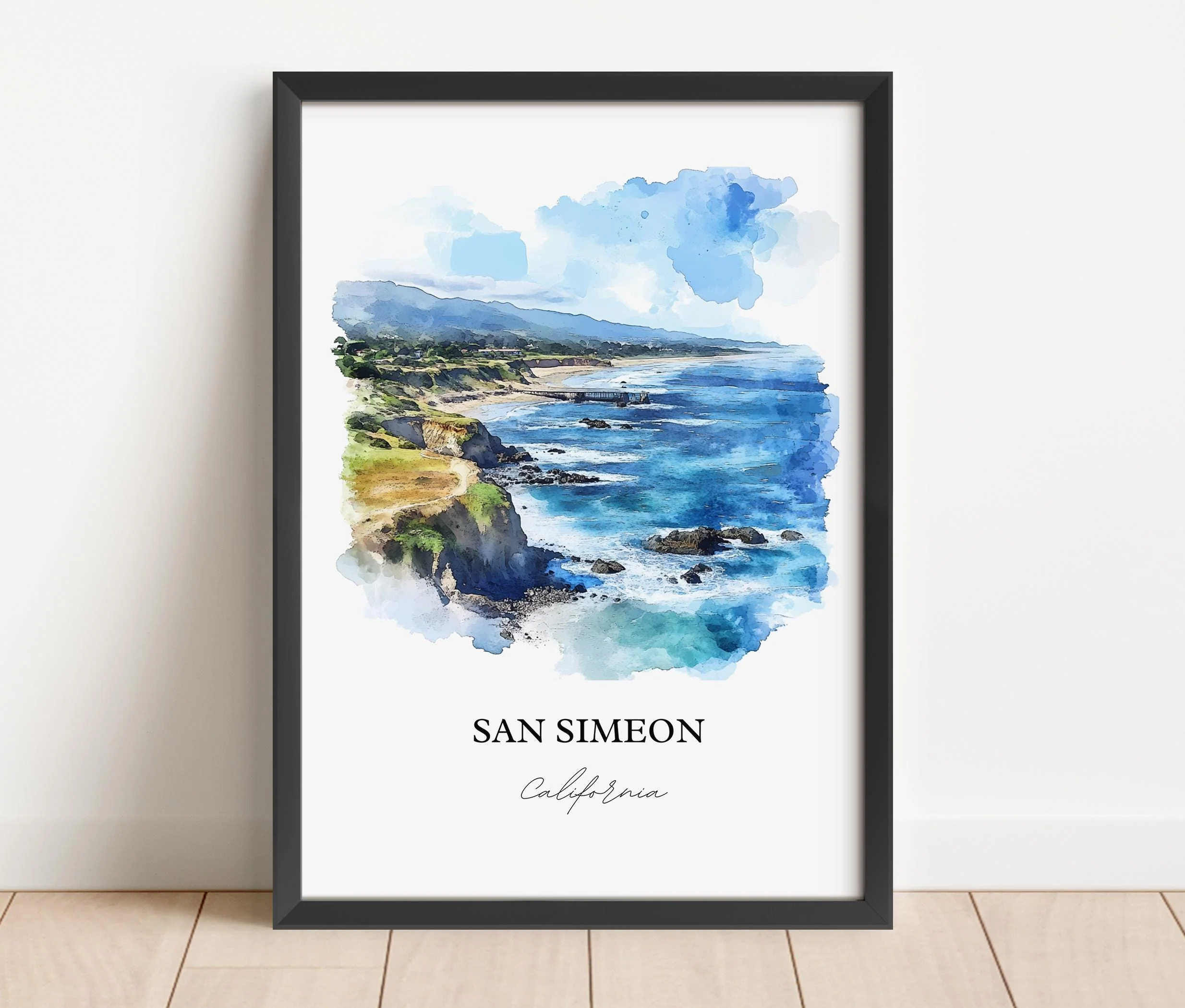 San Simeon, California – Watercolor Art Print - Image 5