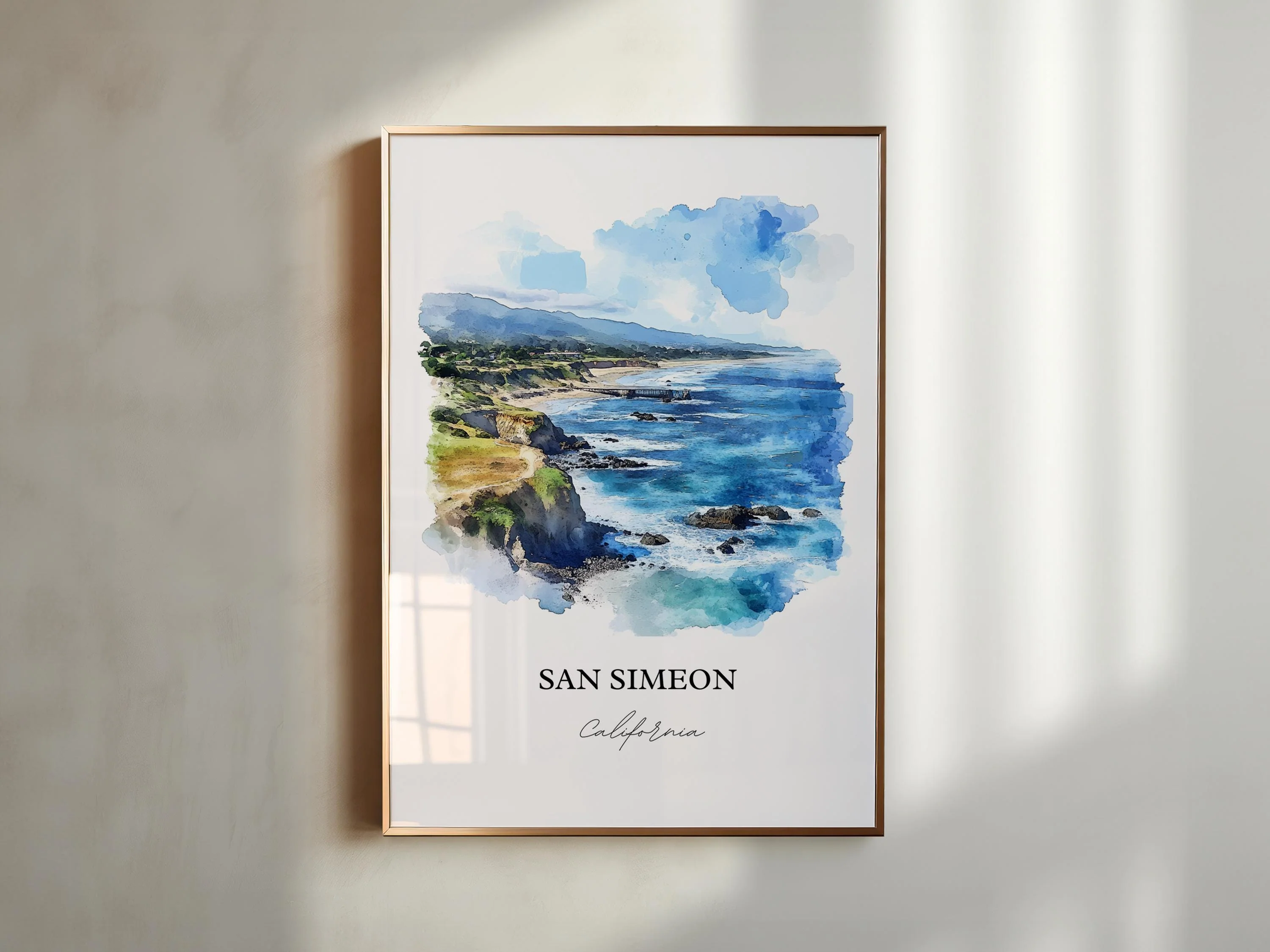 San Simeon, California – Watercolor Art Print - Image 6