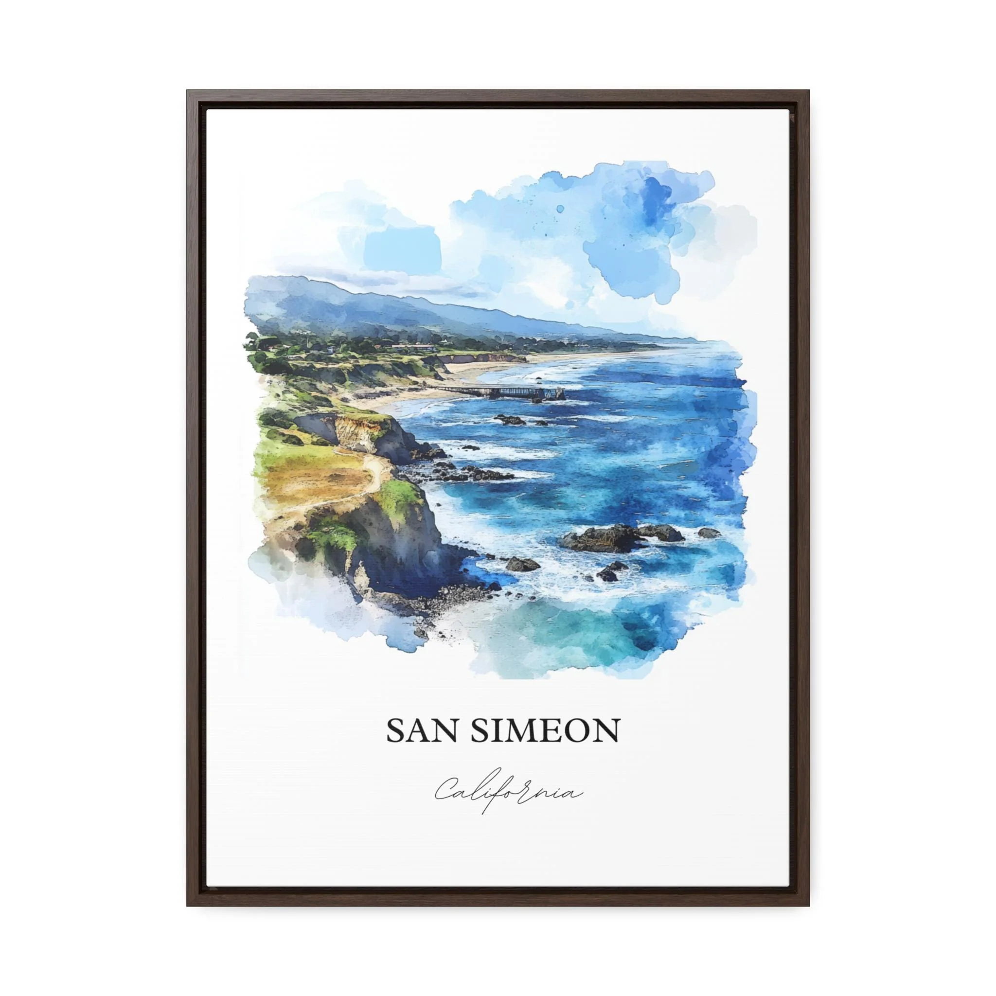 San Simeon, California – Watercolor Art Print - Image 7