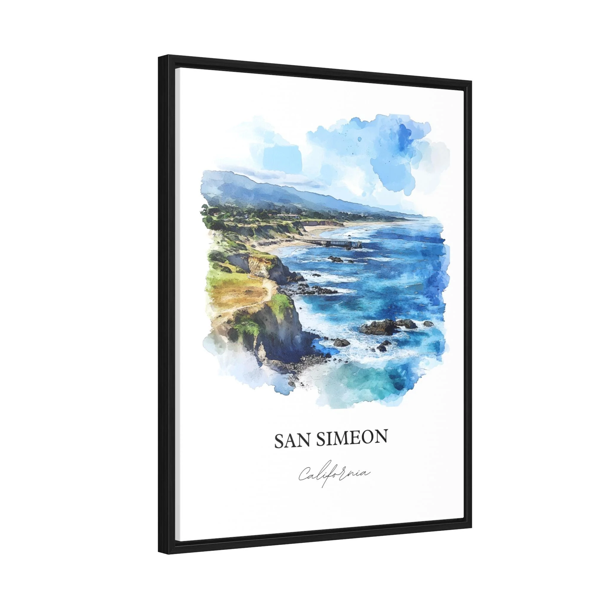 San Simeon, California – Watercolor Art Print - Image 8
