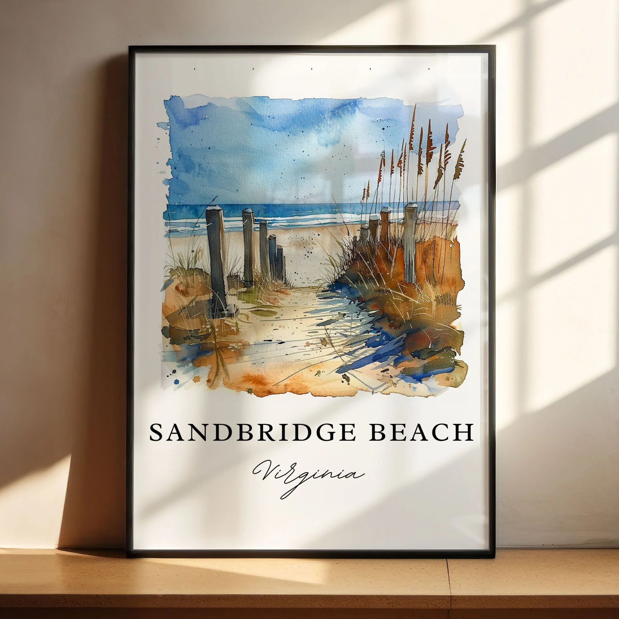 Sandbridge Beach, Virginia – Watercolor Art Print - Image 4