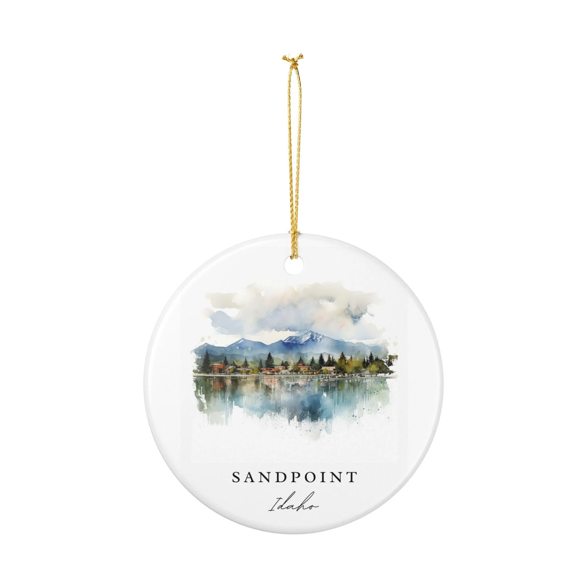 Sandpoint Idaho Ornament: Unique Sandpoint Souvenir, Sandpoint Idaho Xmas Decor, and Authentic Idaho Gift - Image 2