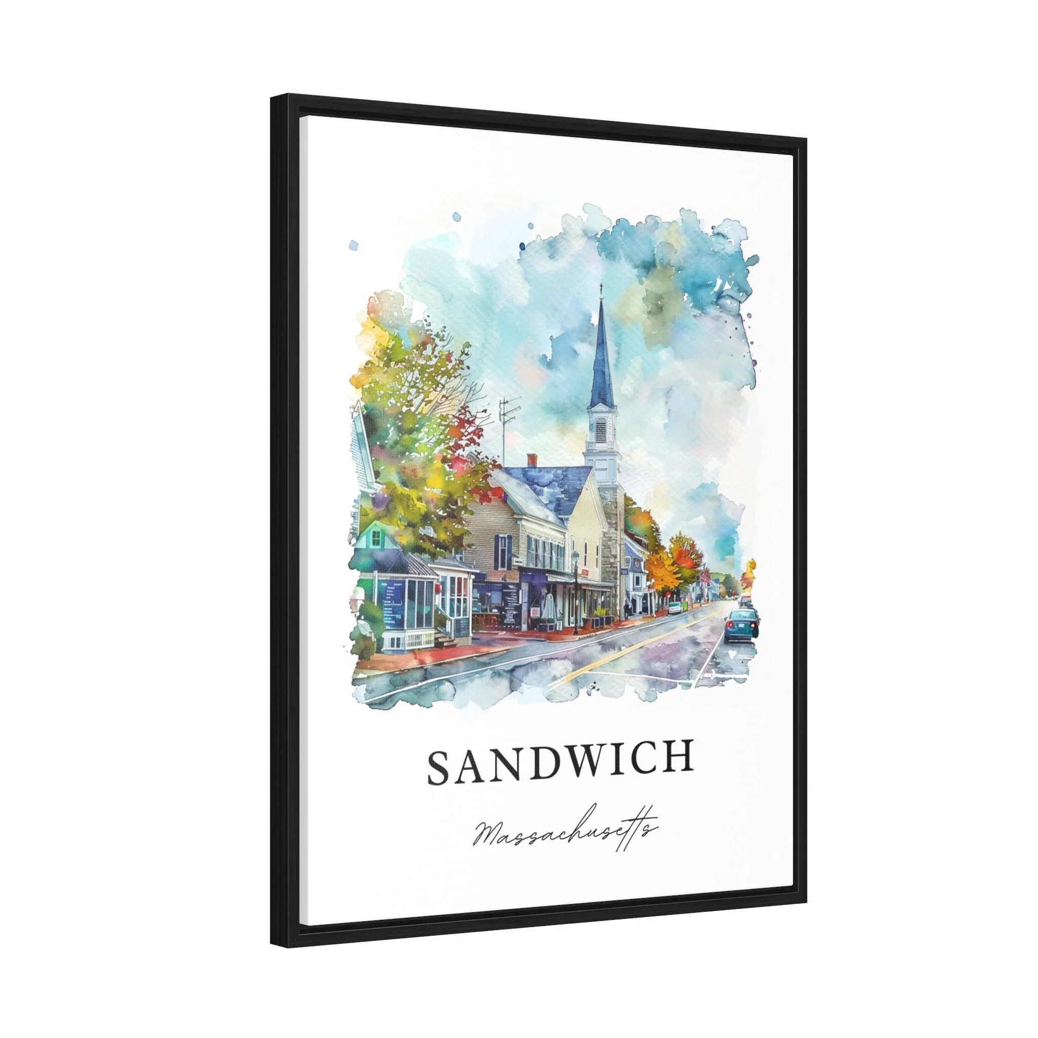 Sandwich, Massachusetts, Massachusetts – Watercolor Art Print - Image 6
