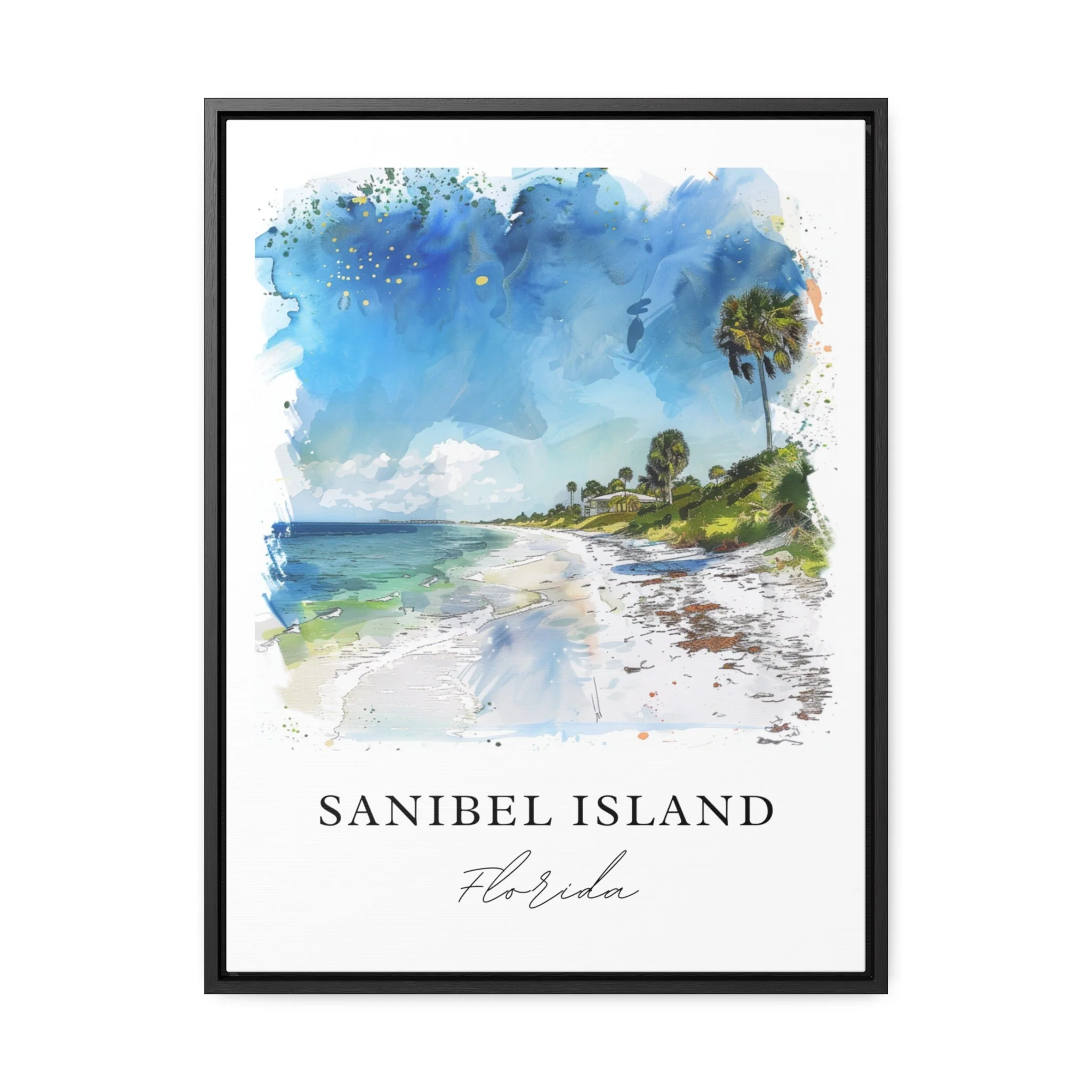 Sanibel Island, USA – Watercolor Art Print - Image 5