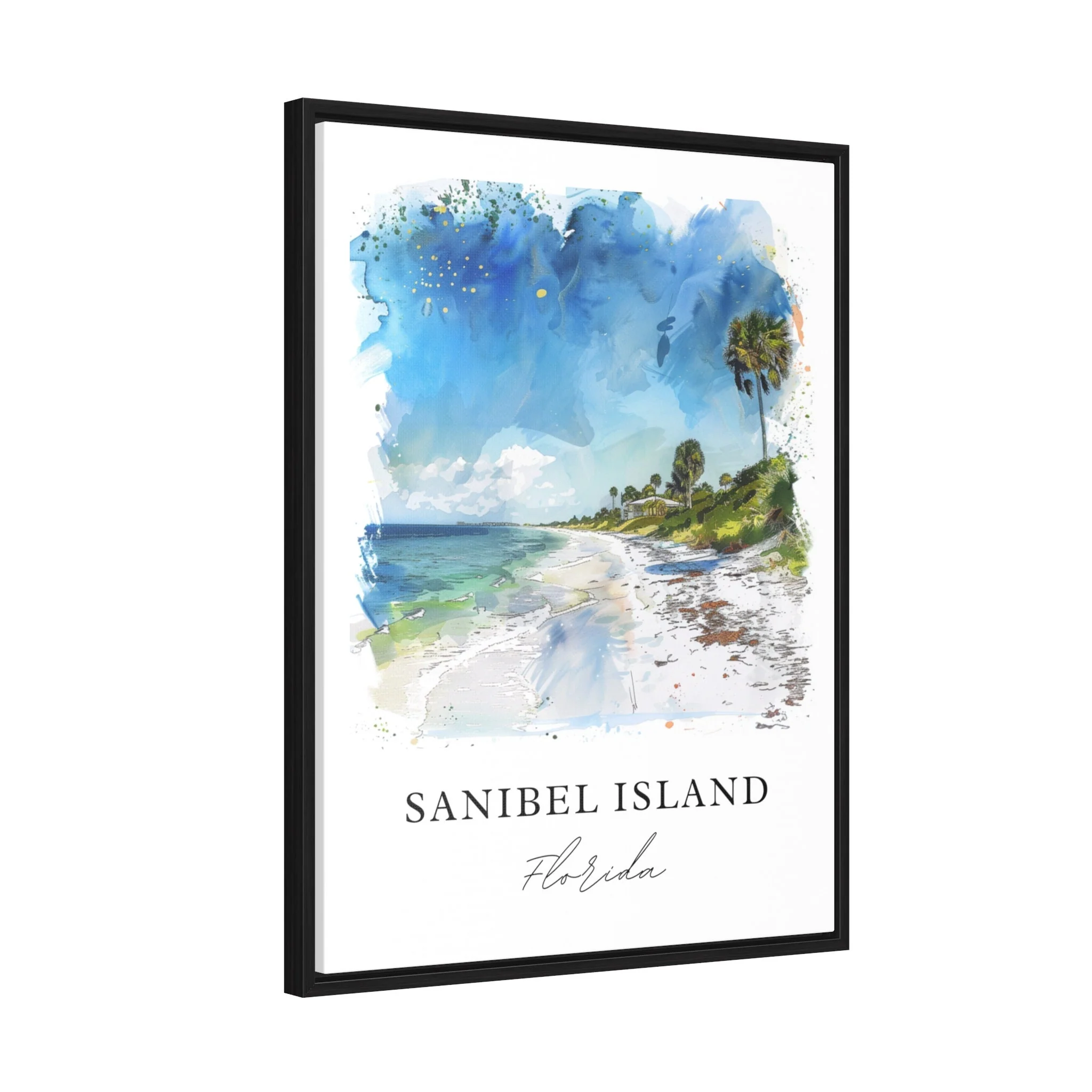 Sanibel Island, USA – Watercolor Art Print - Image 6