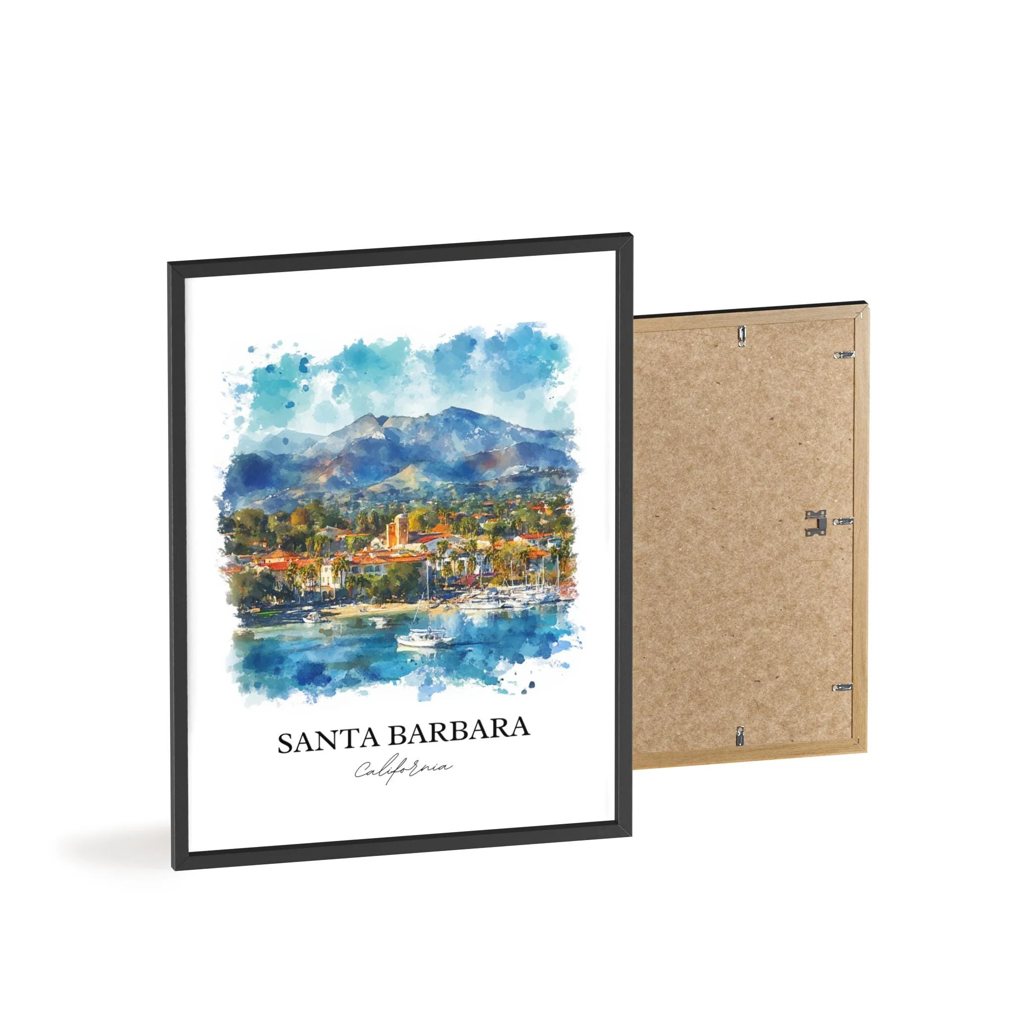 Santa Barbara, USA – Watercolor Art Print - Image 8