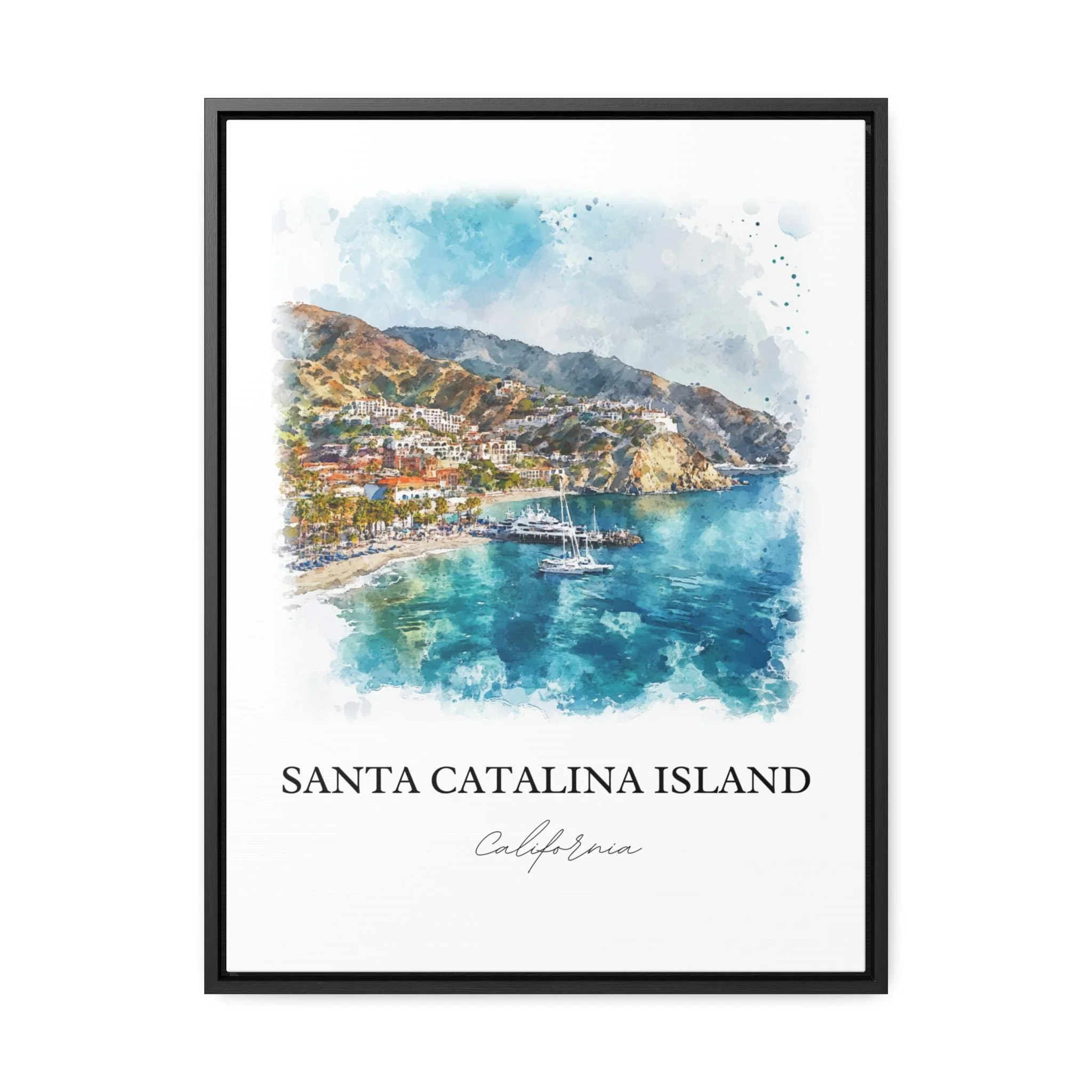 Santa Catalina, USA – Watercolor Art Print - Image 7