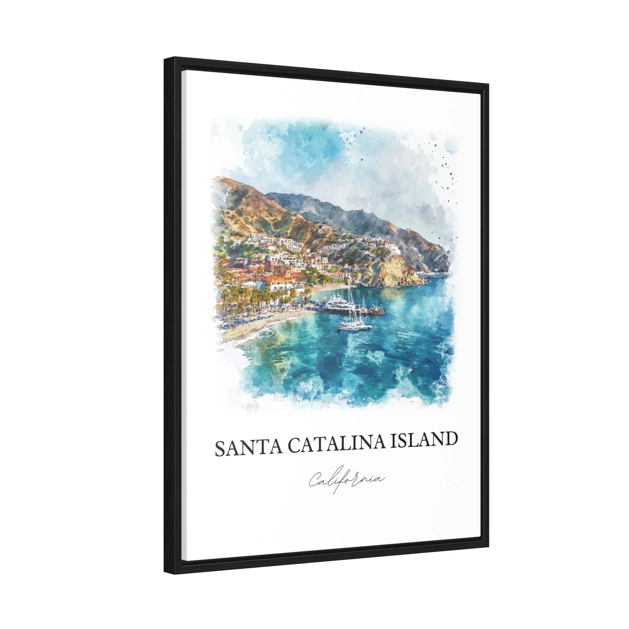 Santa Catalina, USA – Watercolor Art Print - Image 8