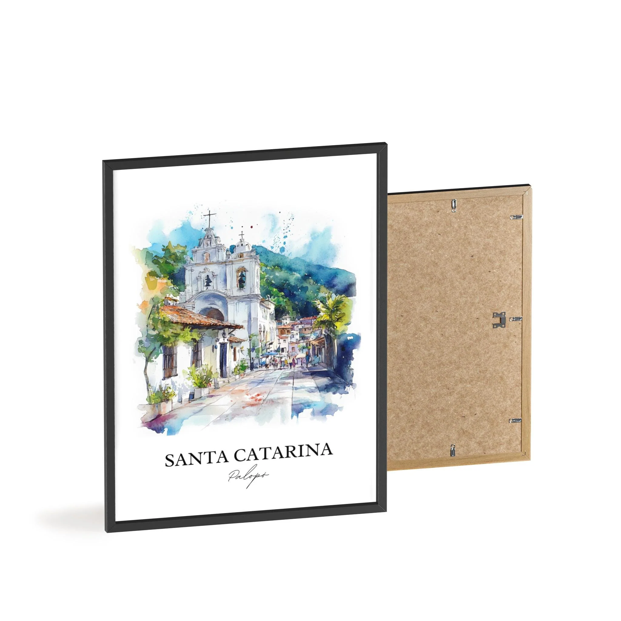 Santa Catarina Palopó, Guatemala – Watercolor Art Print - Image 8
